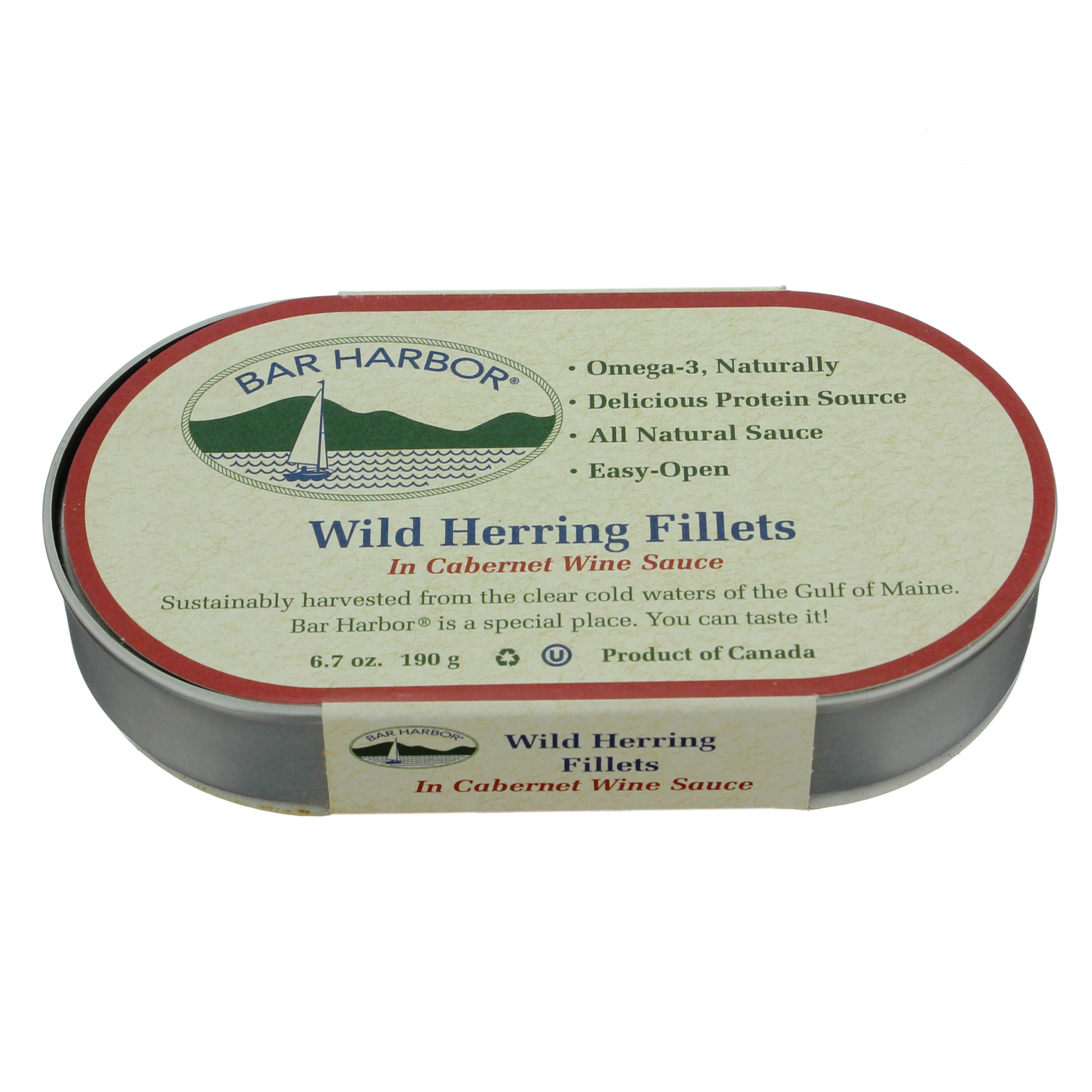 Bar Harbor Wild Herring Fillets in Wine Sauce Shop Seafood