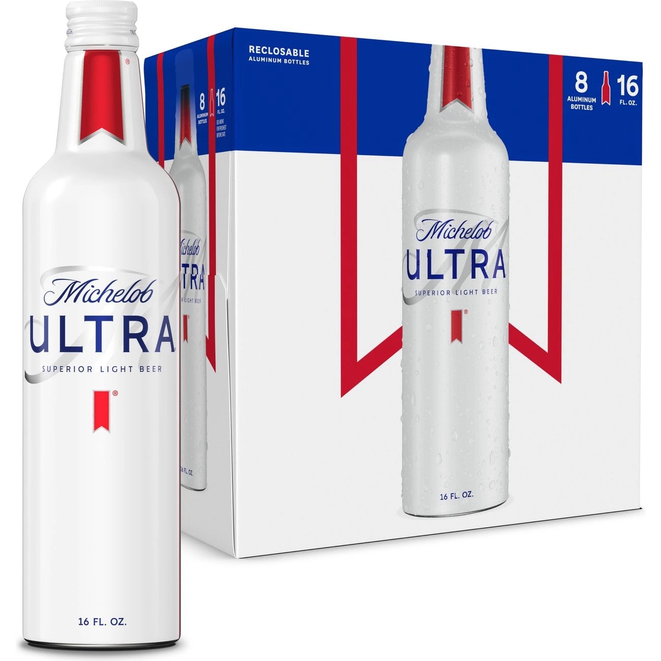 Michelob Ultra Beer 16 oz Aluminum Bottles Shop Beer at HEB