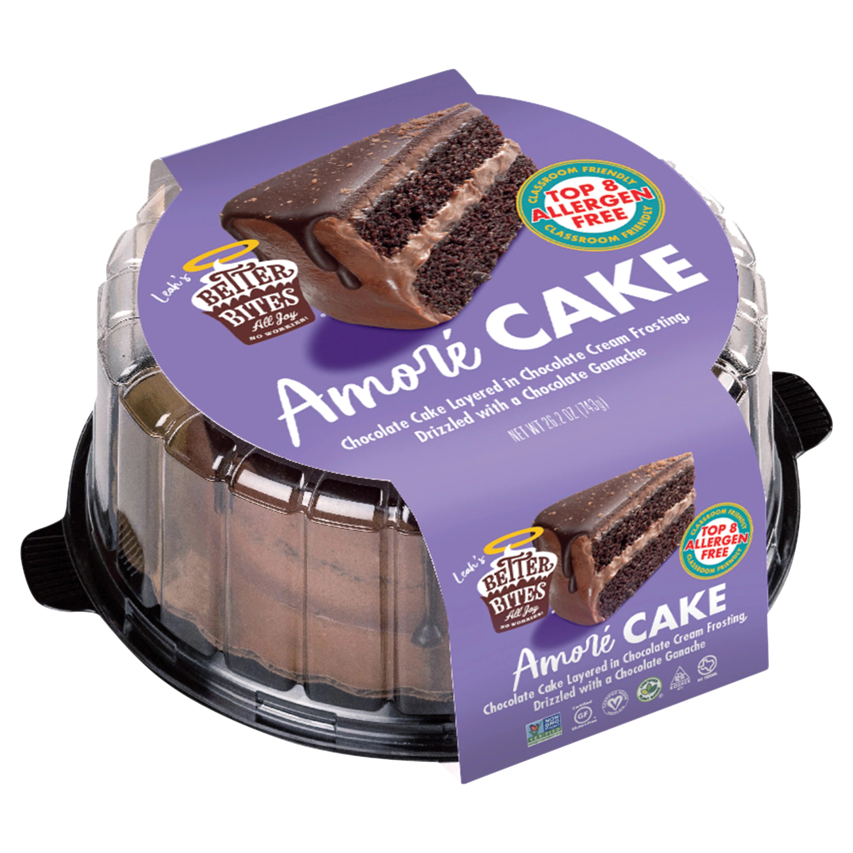 Leah's Better Bites PlantBased Amore Layered Chocolate Cake Shop