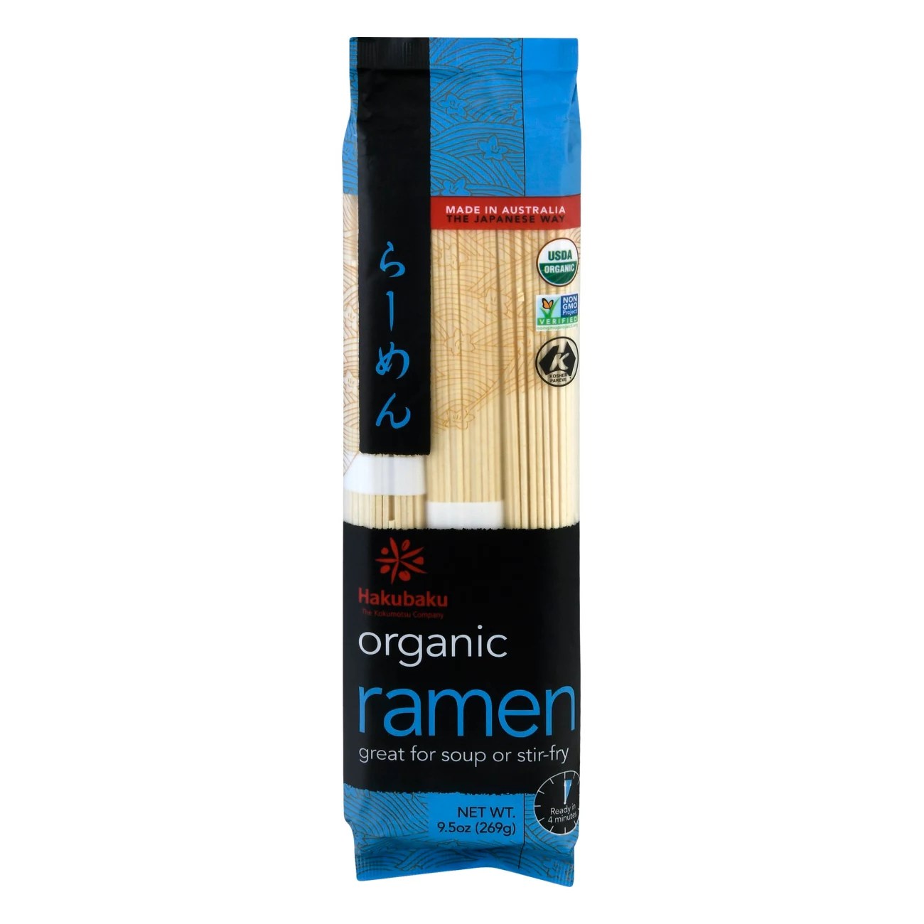 Hakubaku Organic Wheat Ramen Noodles Shop Pasta at HEB