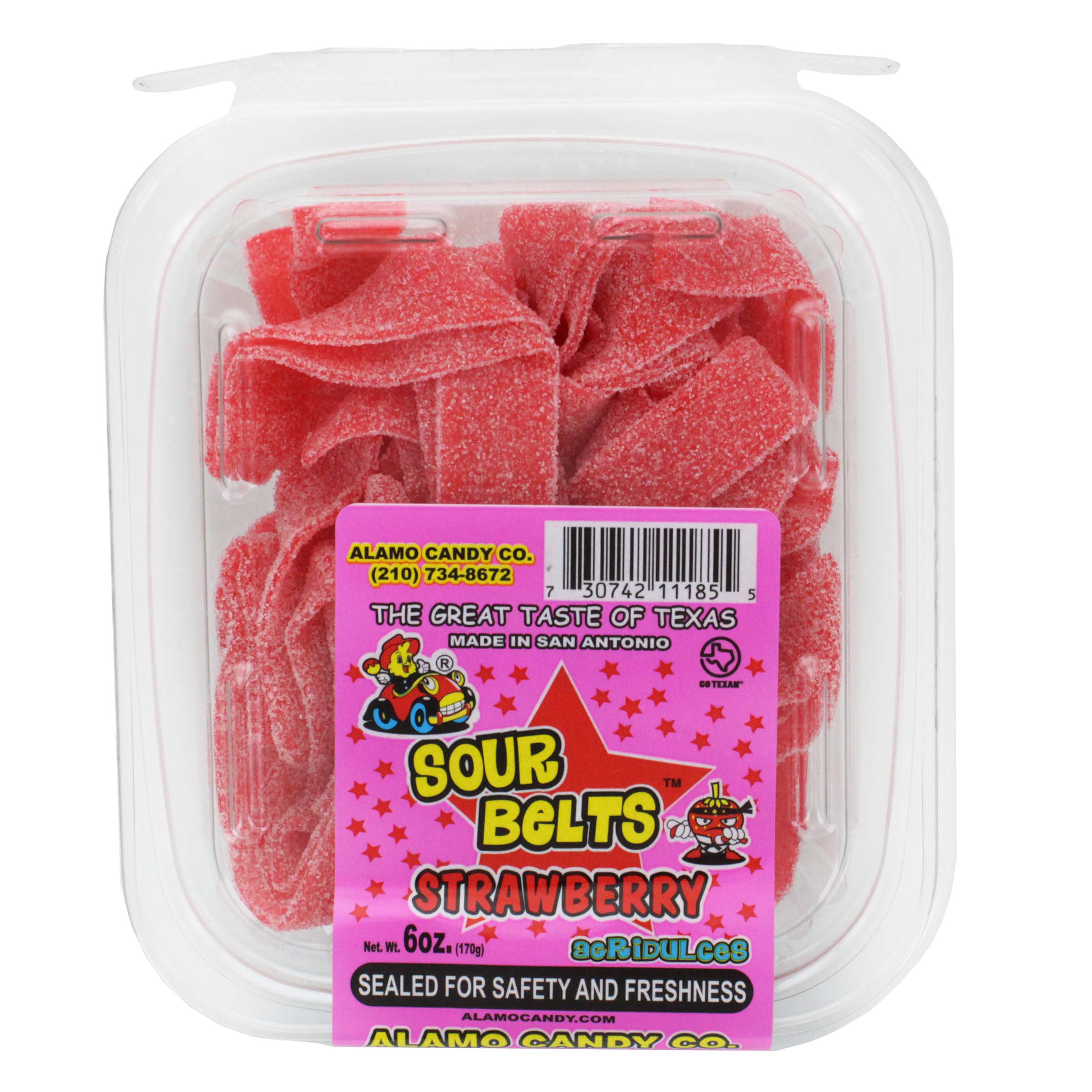 Alamo Candy Strawberry Sour Belts Shop Snacks & Candy at HEB