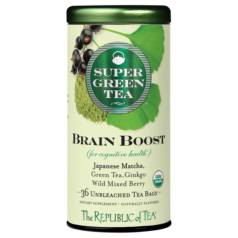 The Republic of Tea Brain Boost Super Green Tea Shop Tea at HEB