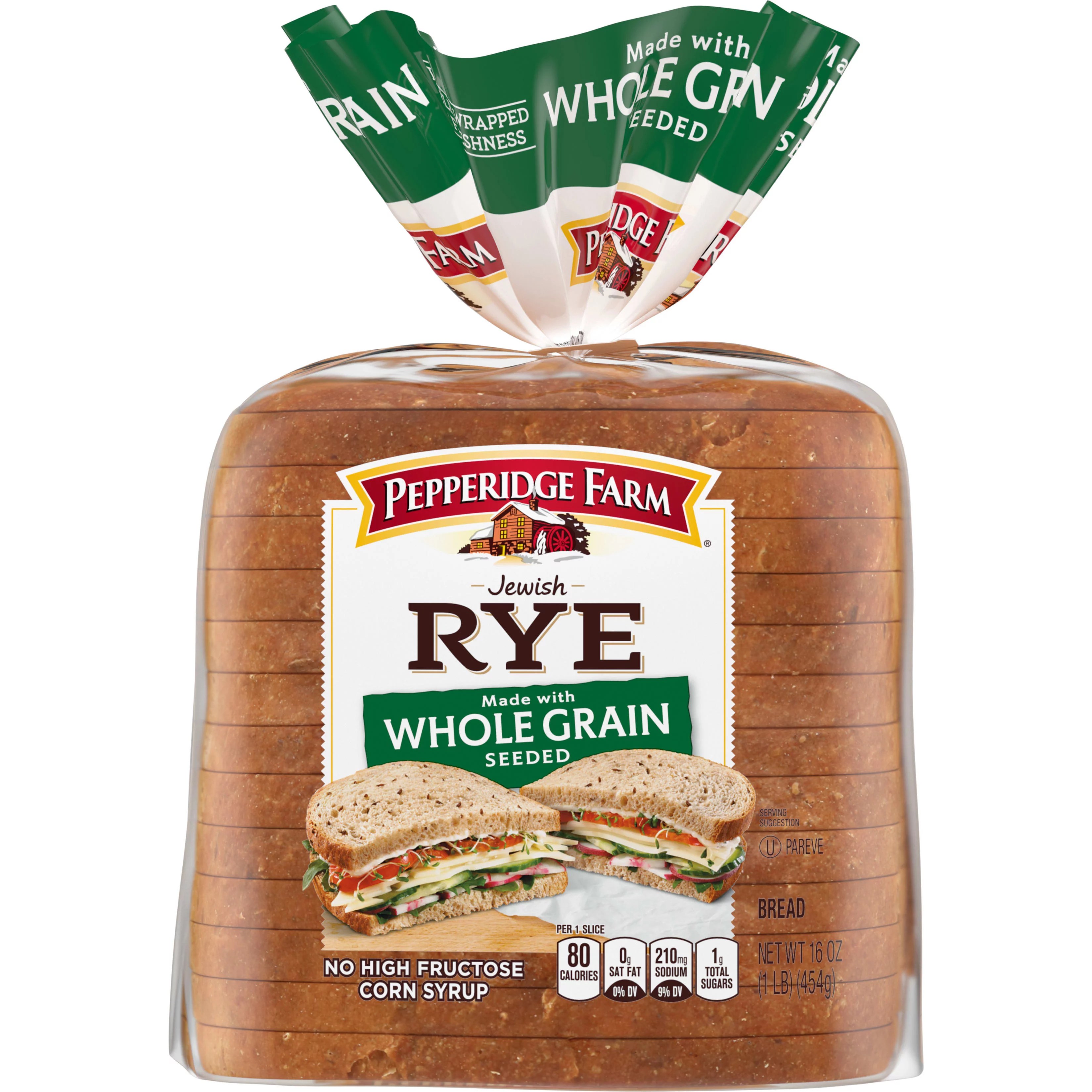 Pepperidge Farm Whole Grain Seeded Jewish Rye Bread Shop Bread at HEB
