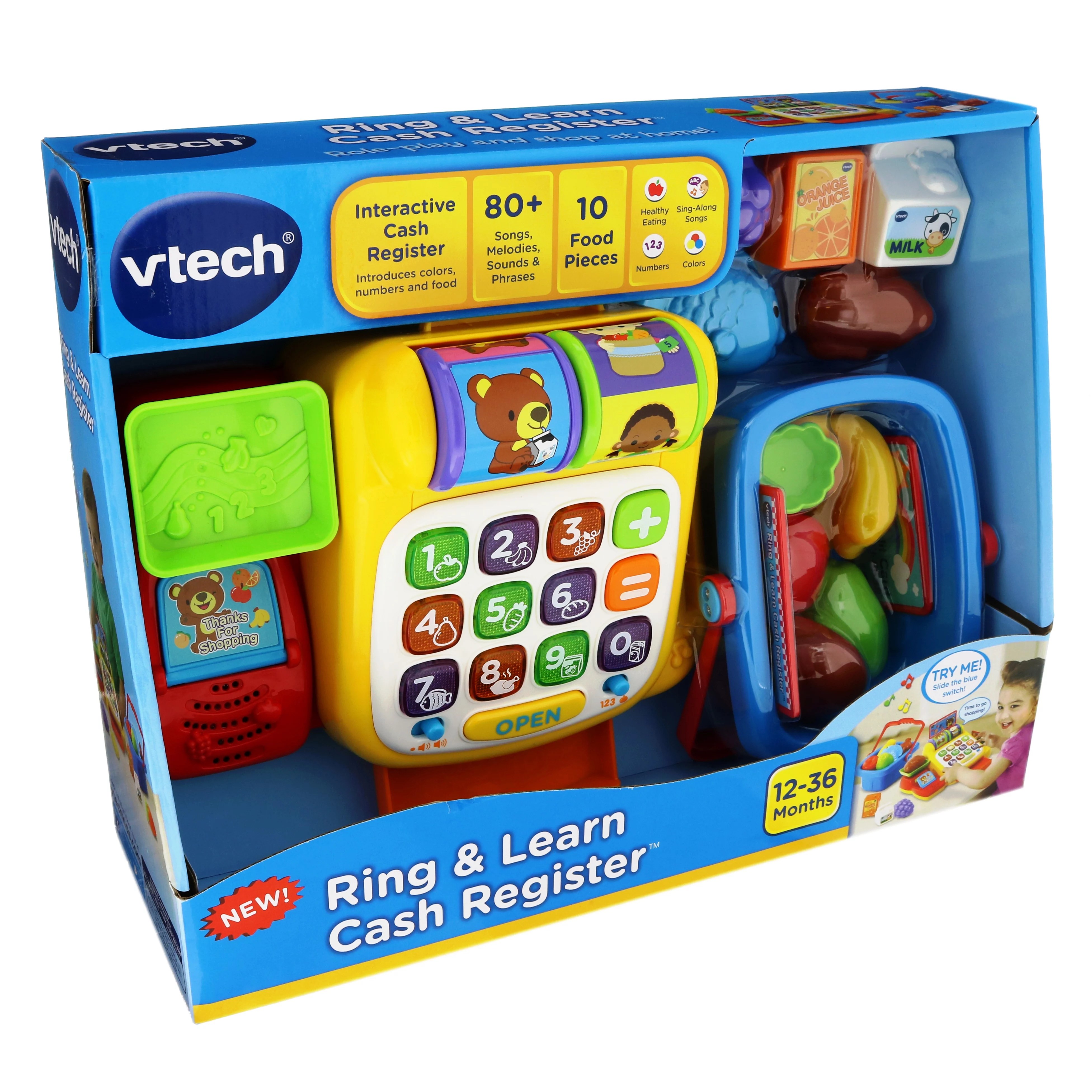 VTech Ring & Learn Cash Register Shop Toys at HEB