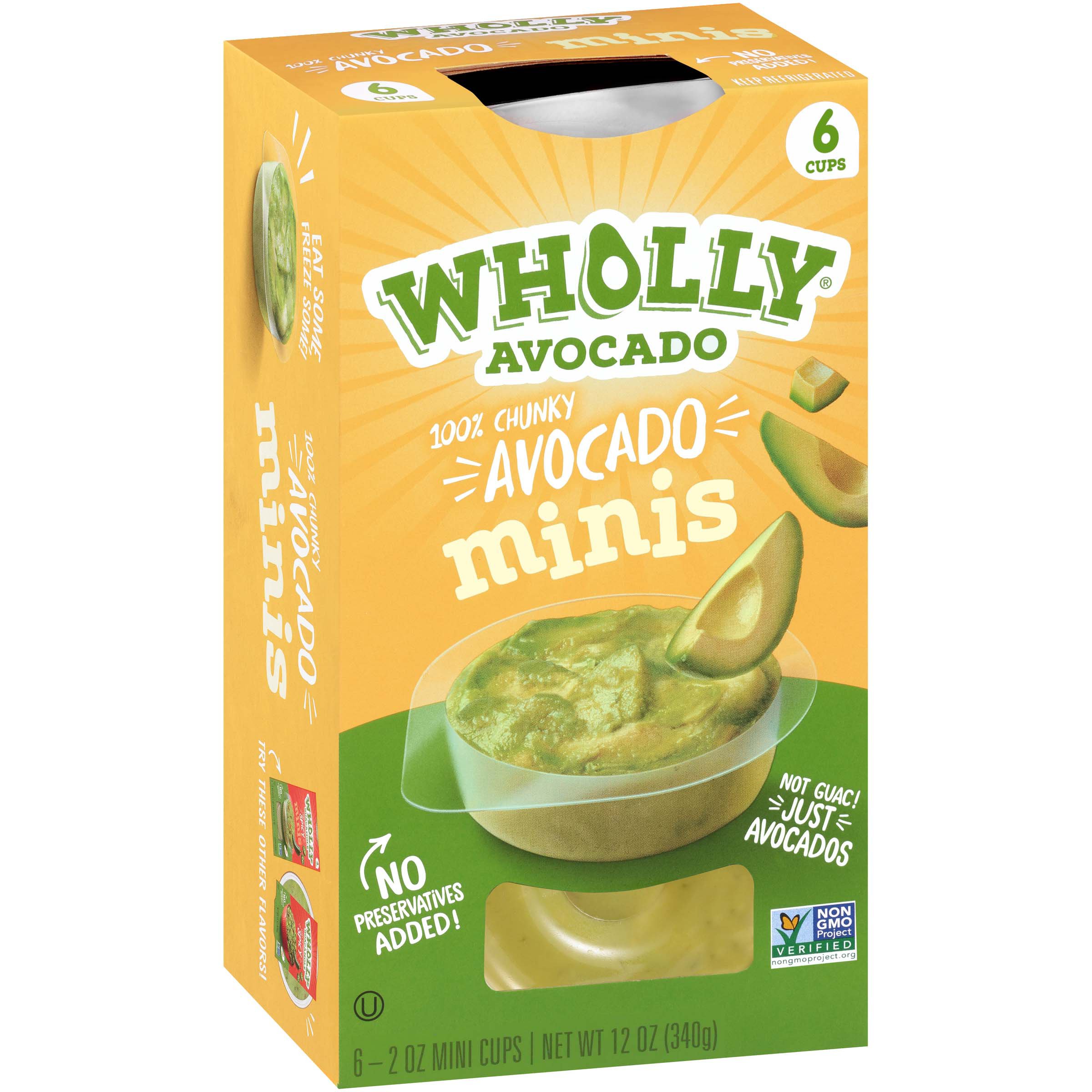 Wholly Guacamole 100 Chunky Avocado Minis Snack Packs Shop Dip at HEB
