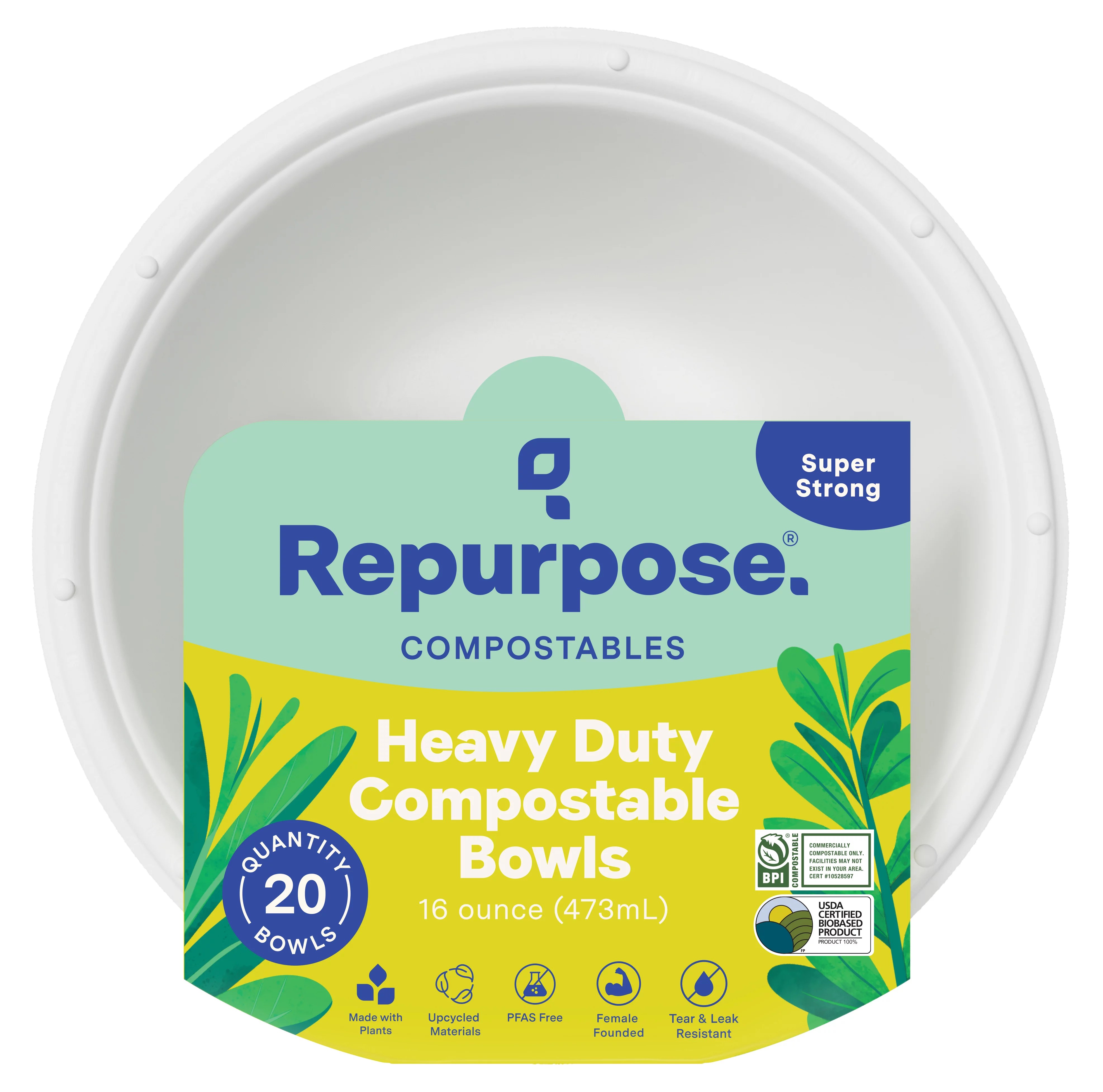 Repurpose Compostable Bowls 16 oz Shop Plates & Bowls at HEB