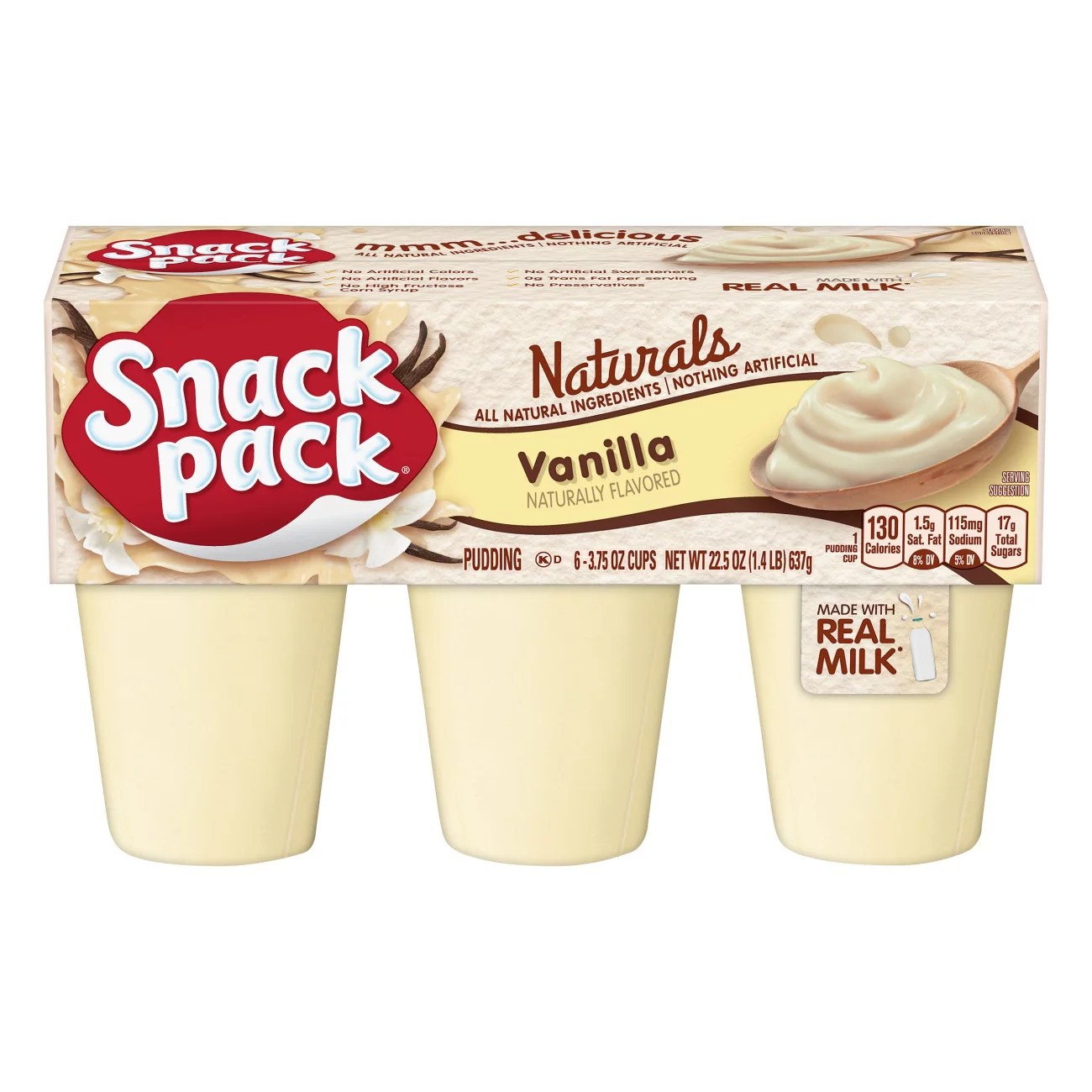 Hunt's Snack Pack Naturals Vanilla Pudding Shop Pudding & Gelatin at HEB