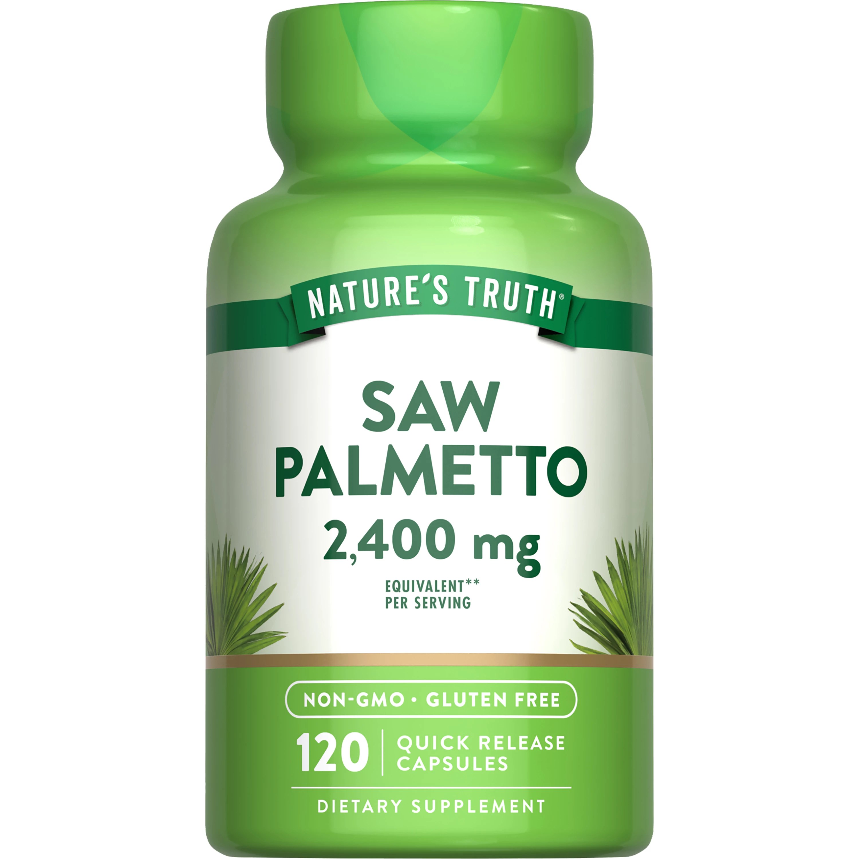 Nature's Truth Saw Palmetto 2400 mg Capsules Shop Vitamins
