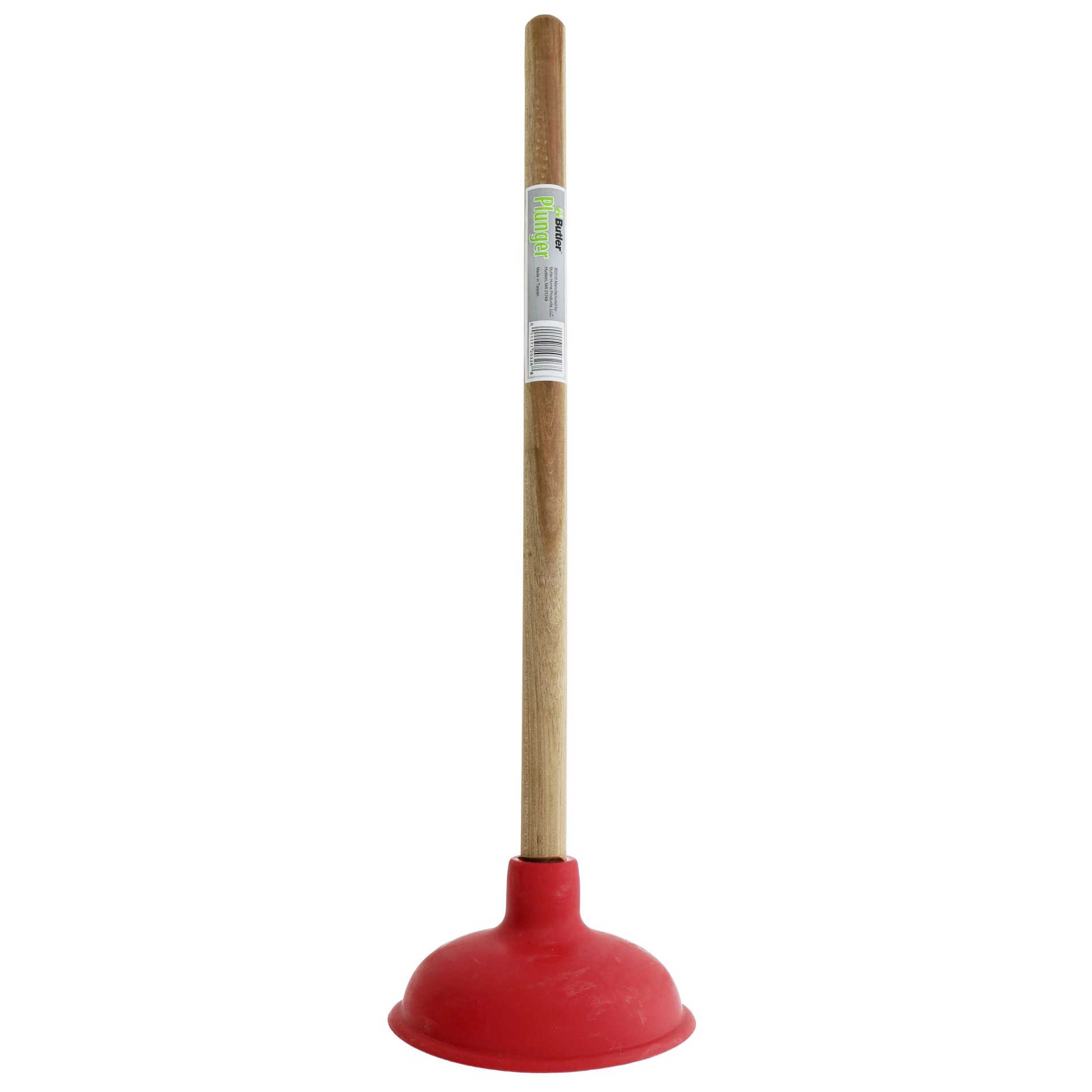 Butler Wooden Handle Plunger Shop Plumbing at HEB