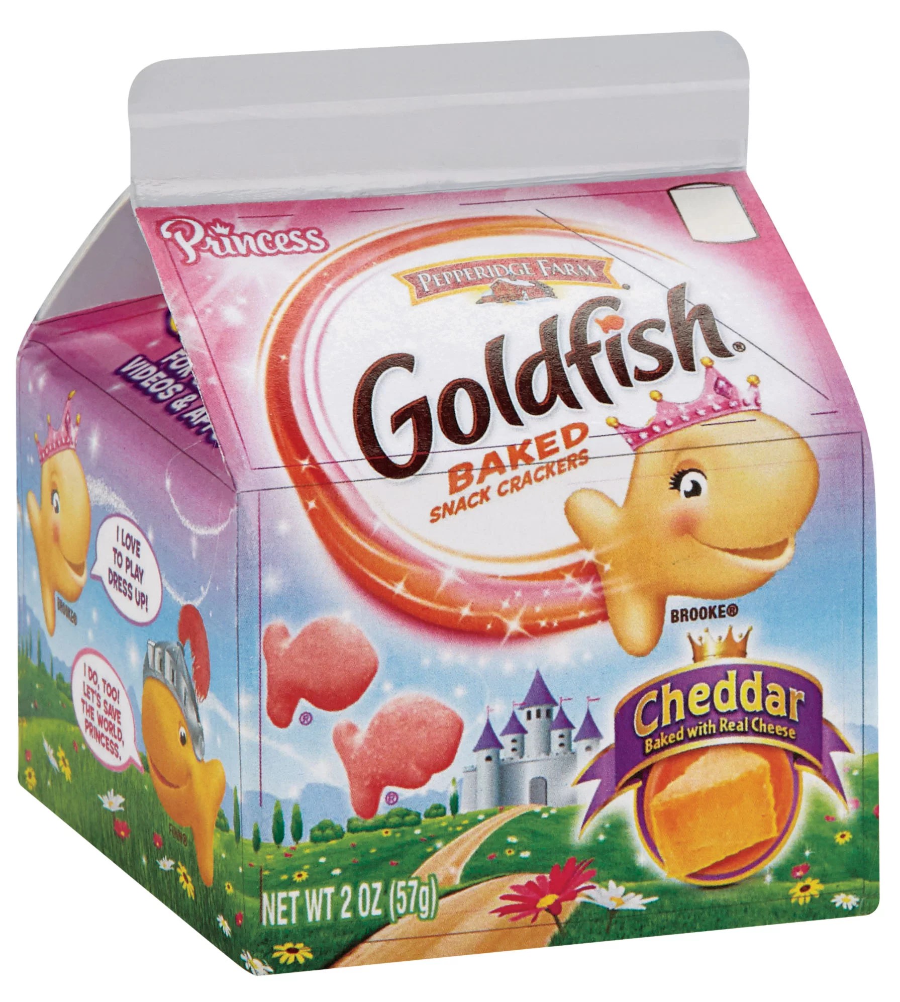 Pepperidge Farm Goldfish Princess Cheddar Baked Snack Crackers Single