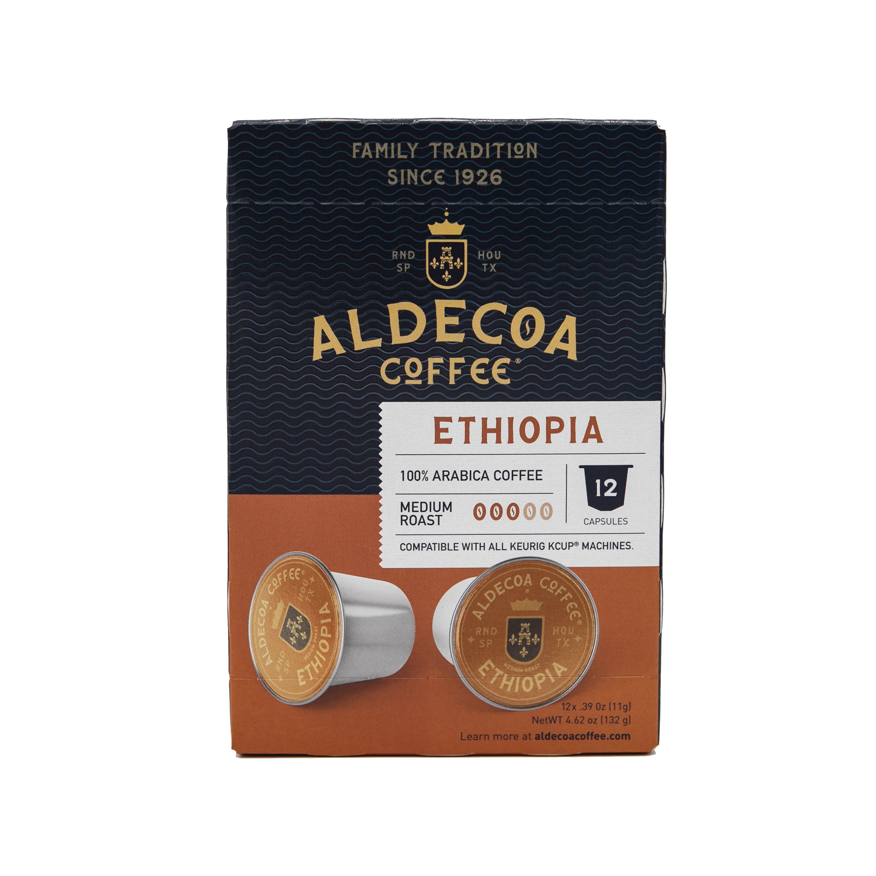 Aldecoa Ethiopia Yirgacheffe Medium Roast Single Serve Coffee K Cups Shop Coffee at HEB