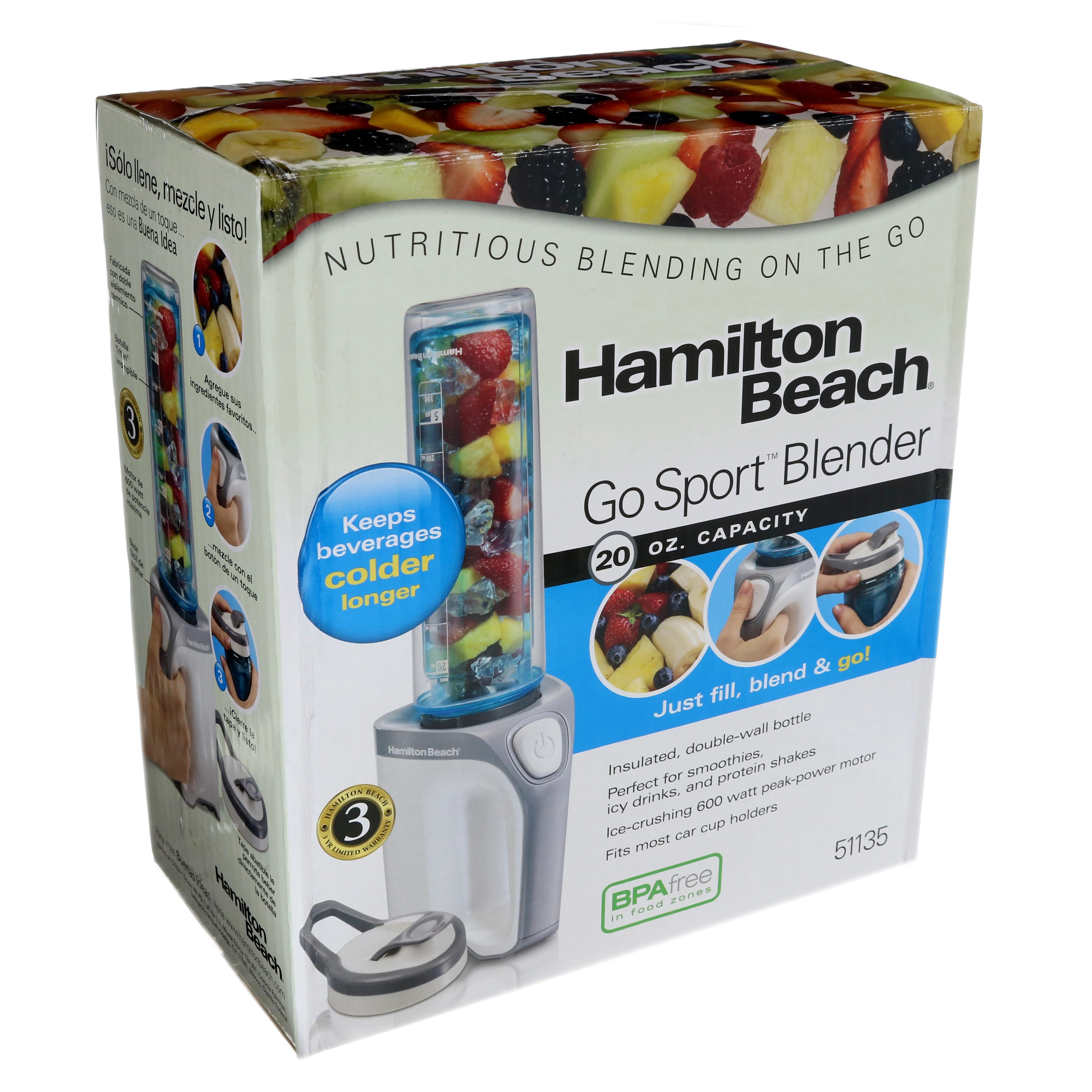Hamilton Beach Single Serve Go Sport Blender Shop Blenders & Mixers