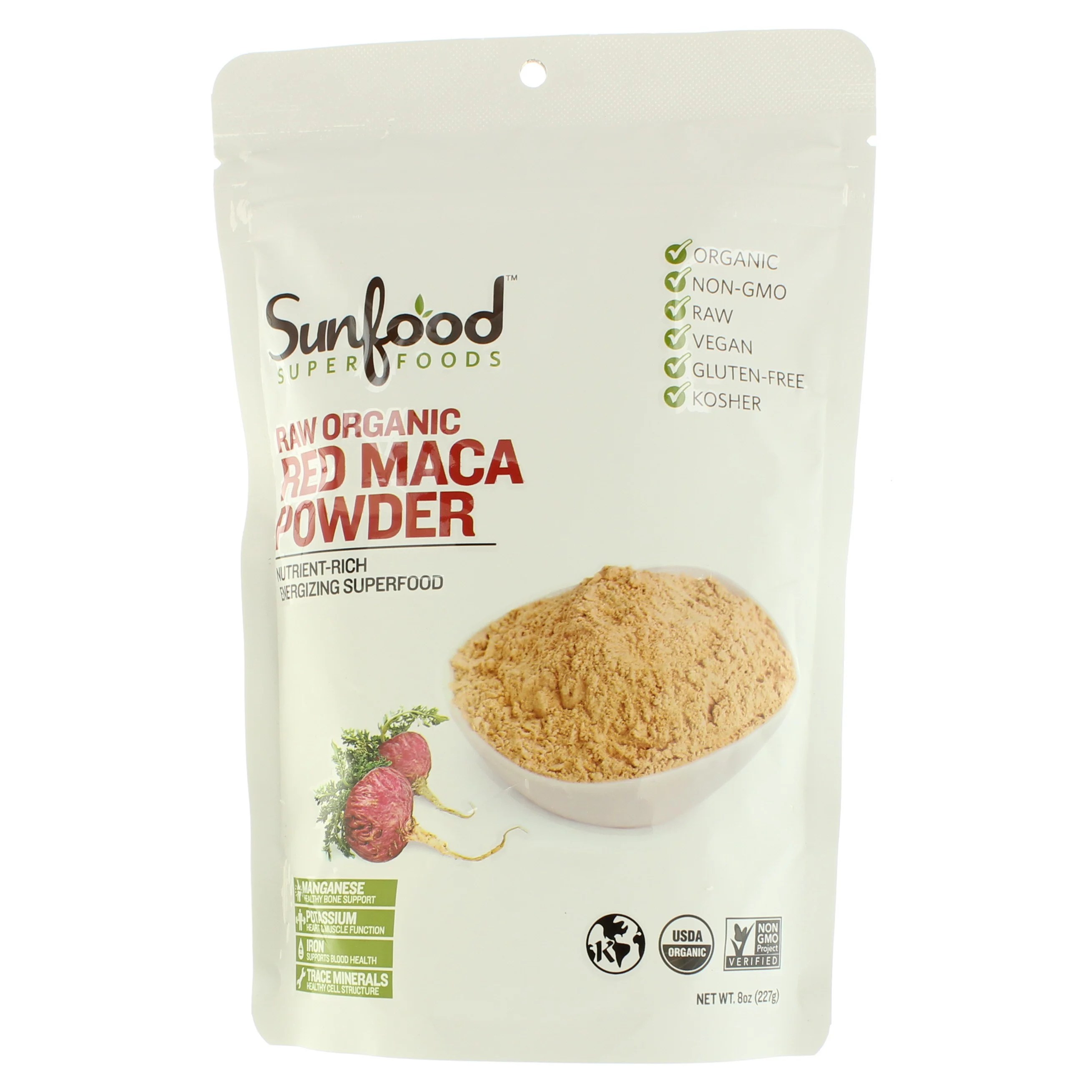 Sunfood Super Foods Raw Organic Red Maca Powder Shop Diet & Fitness