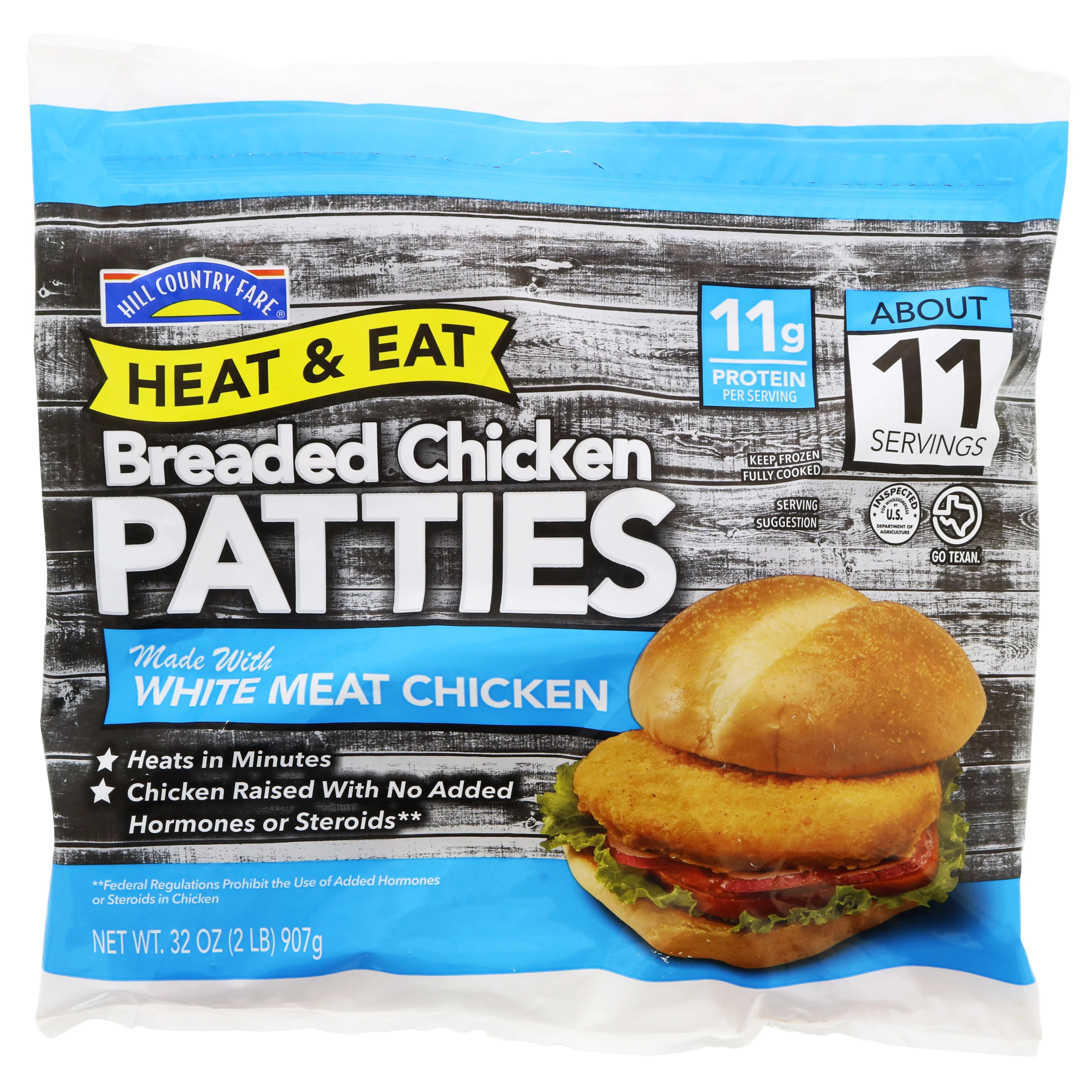 Hill Country Fare Heat & Eat Chicken Patties Shop Chicken at HEB