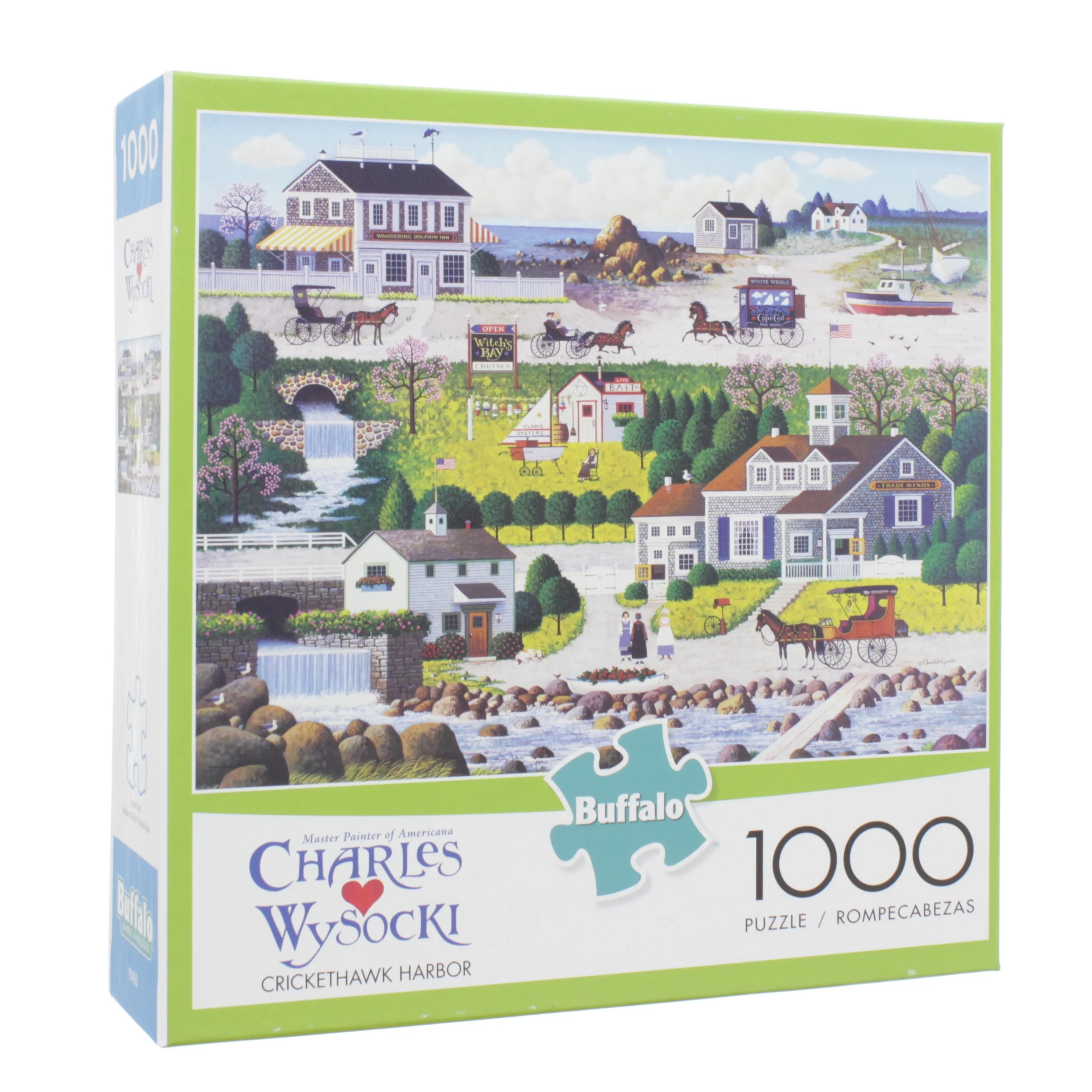 Buffalo Games Cricket Hawk Harbor Charles Wysocki 1000 Piece Puzzle