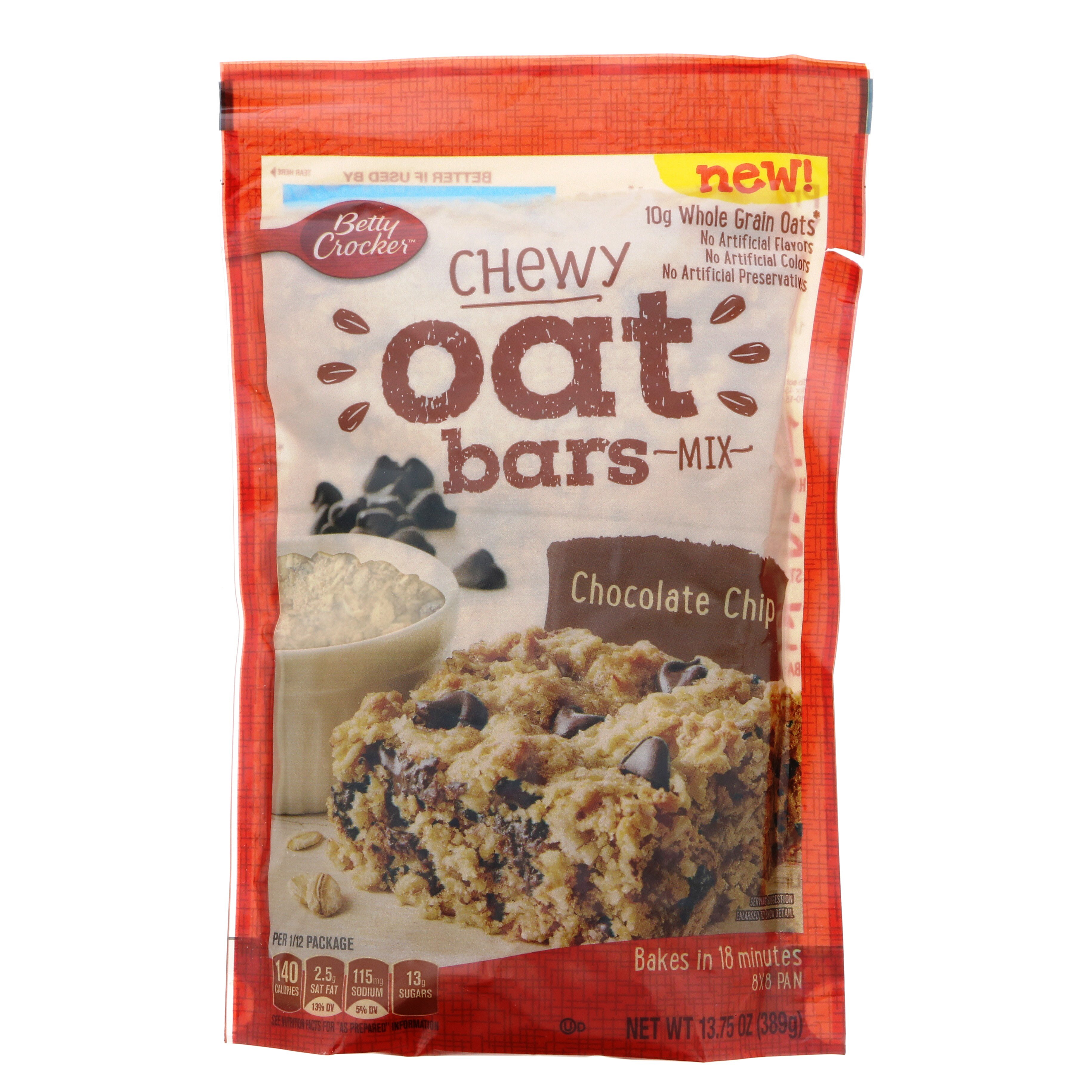 Betty Crocker Chewy Oat Bars Chocolate Chip Shop Baking Ingredients