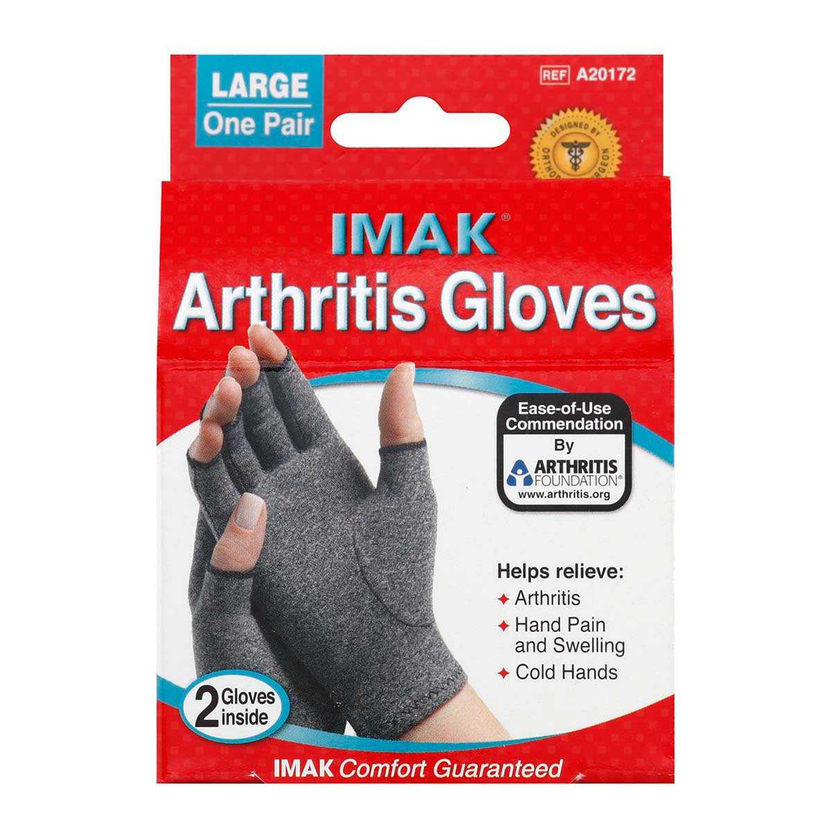 IMAK Arthritis Gloves Large Shop Sleeves & Braces at HEB