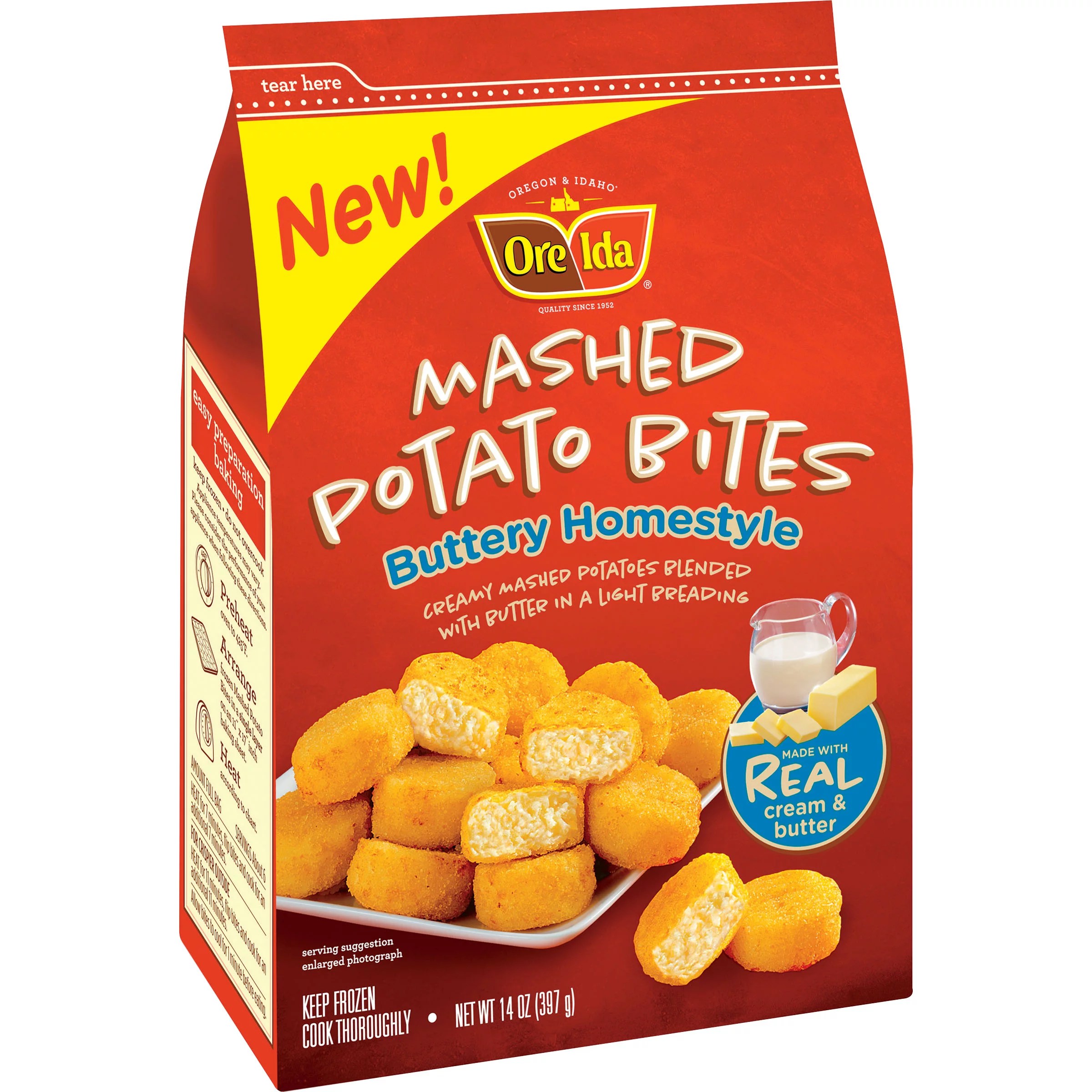 Ore Ida Mashed Potato Bites Buttery Homestyle Shop Potatoes & Carrots