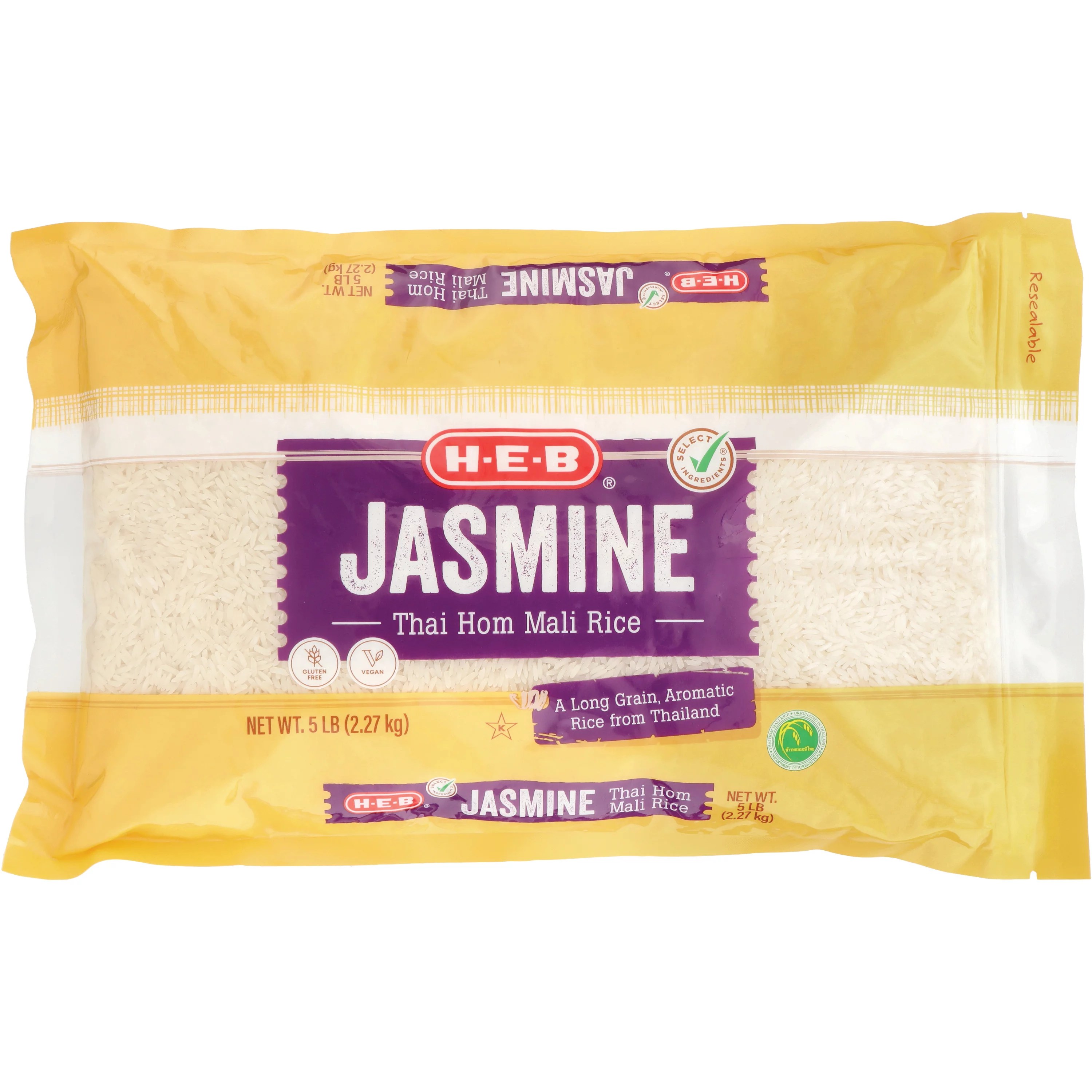 HEB Select Ingredients Jasmine Thai Hom Mali Rice Shop Pasta & Rice at HEB