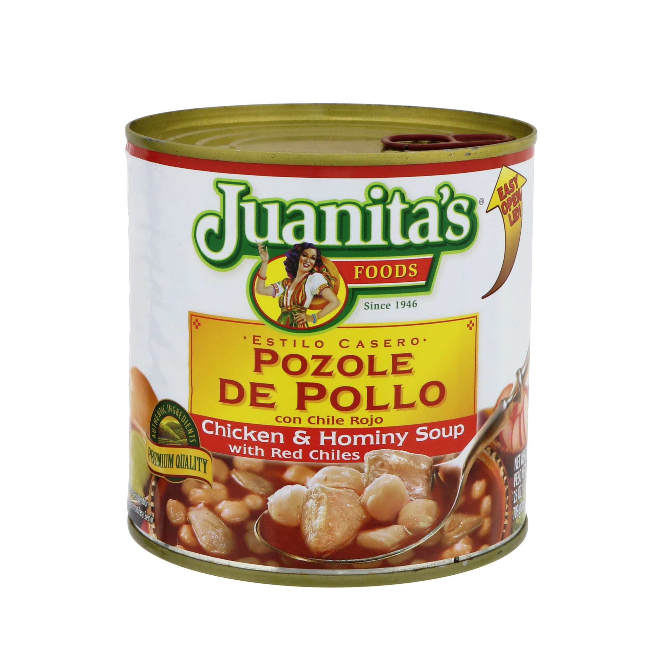 Juanita's Chicken Pozole With Red Chiles Shop Soups & Chili at HEB
