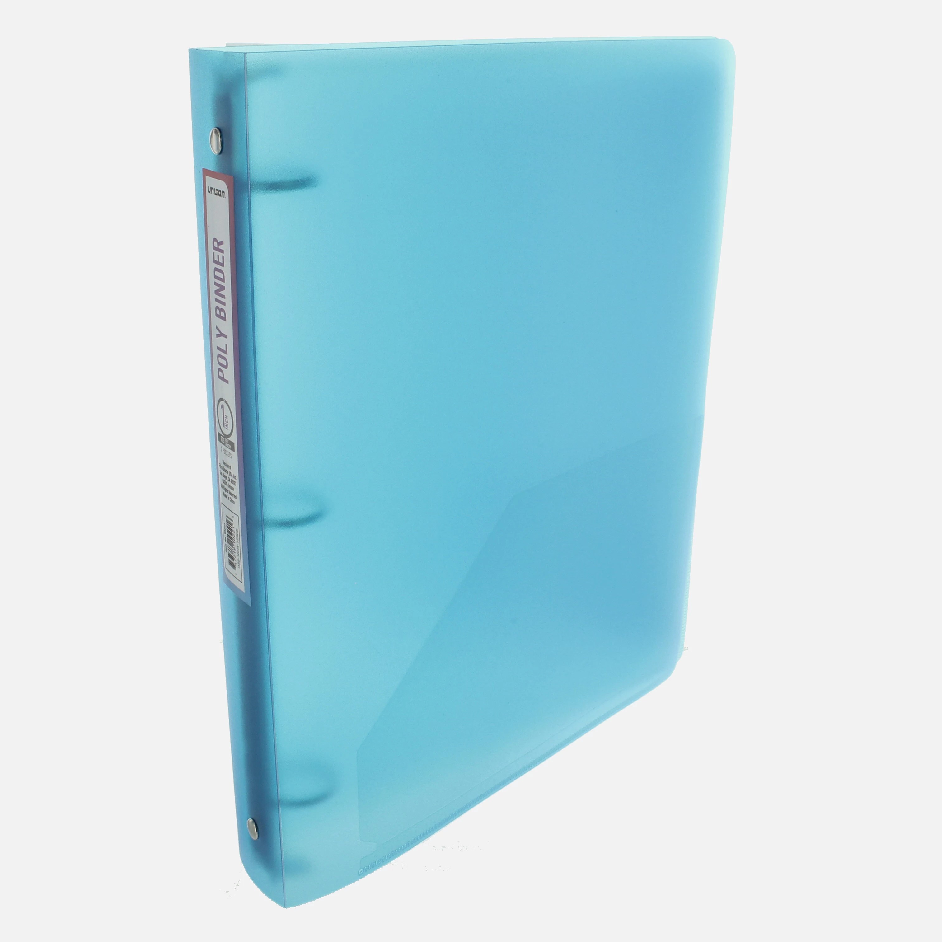 Unison 1" Poly Binder with Pockets, Blue Shop School & Office