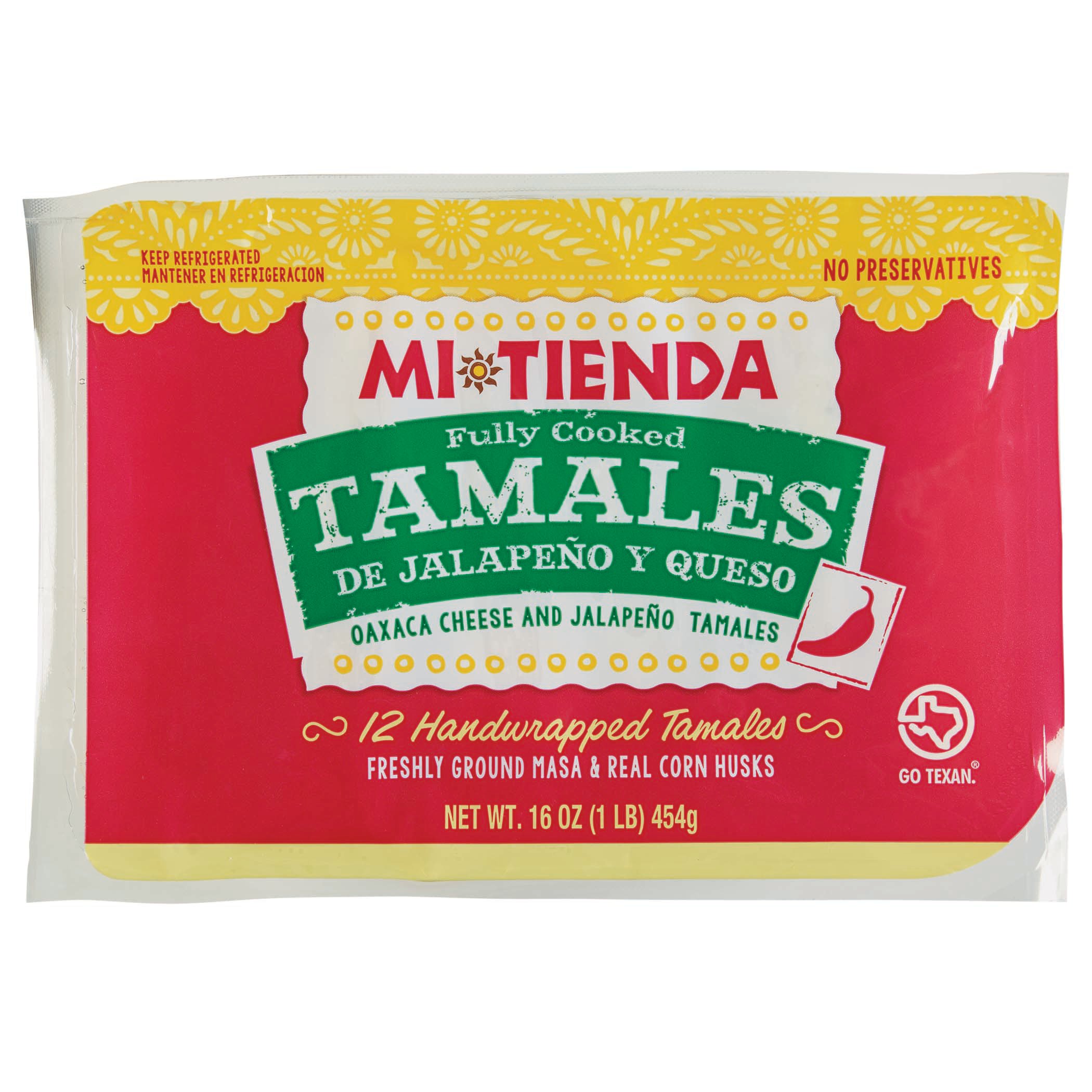 Mi Tienda Fully Cooked Jalapeno and Cheese Tamales Shop Appetizers at HEB