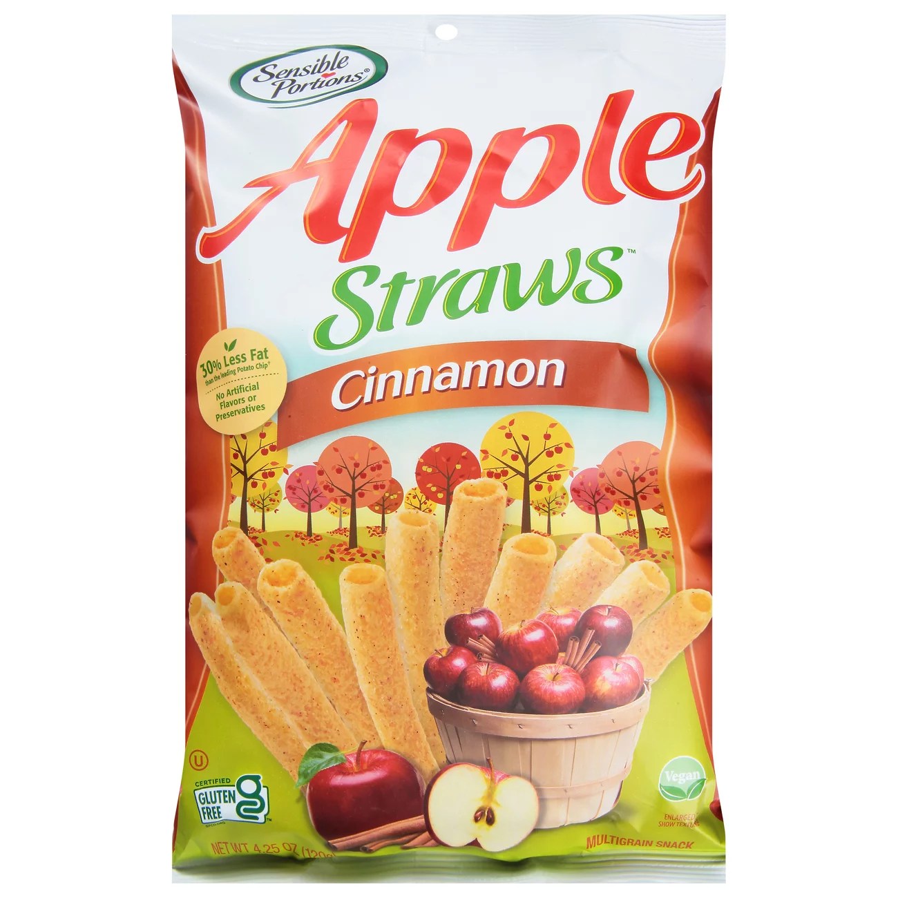Sensible Portions Apple Straws Cinnamon Shop Snacks & Candy at HEB
