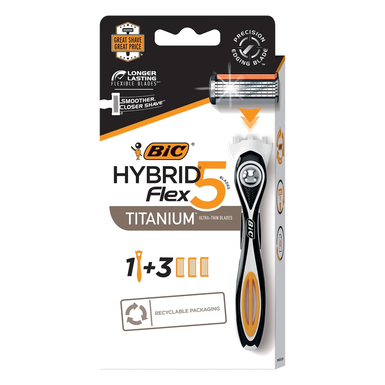 Bic Flex 5 Hybrid Razor Handle+ Refills Shop Shaving & Hair Removal