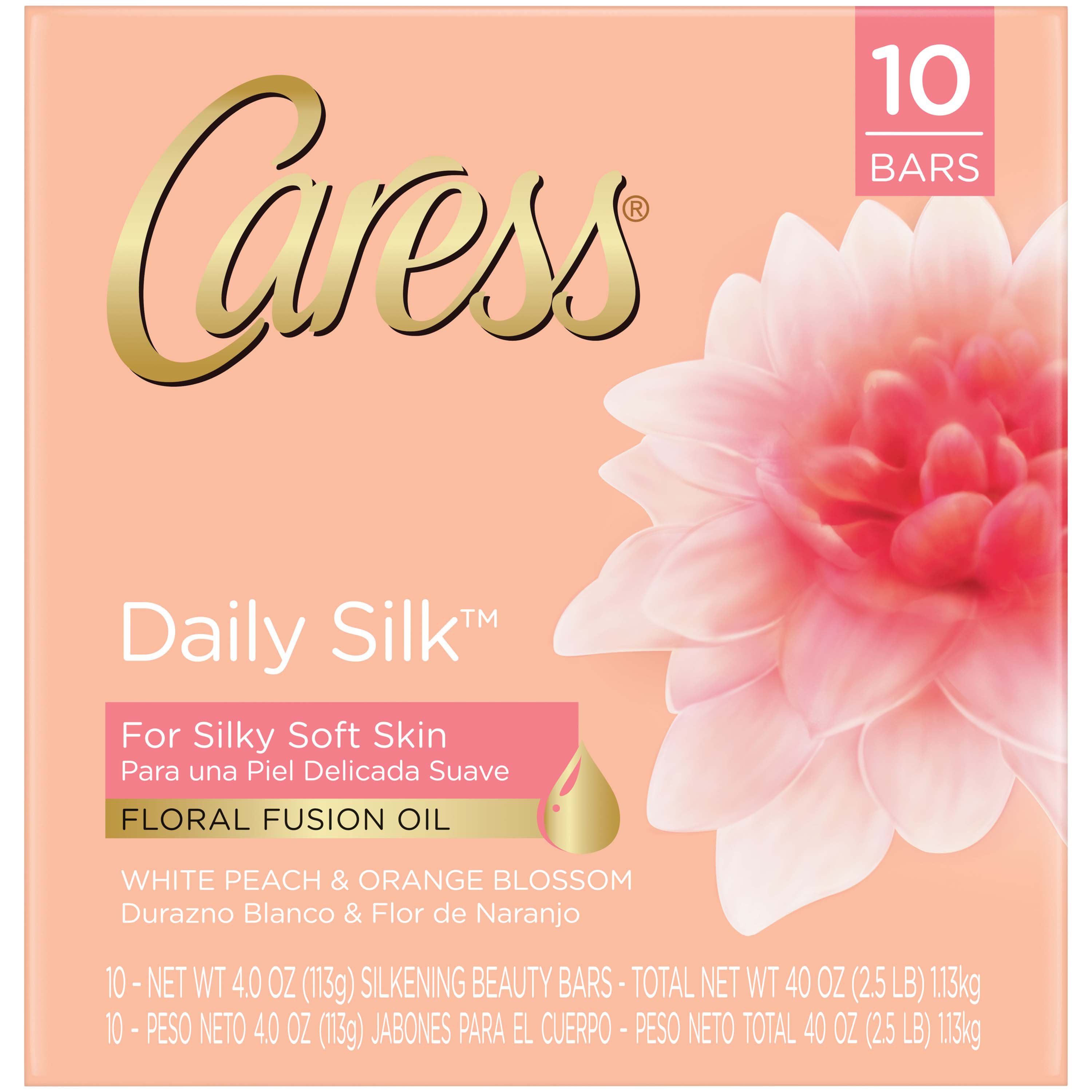 Caress Daily Silk Beauty Bar 10 pk Shop Cleansers & Soaps at HEB