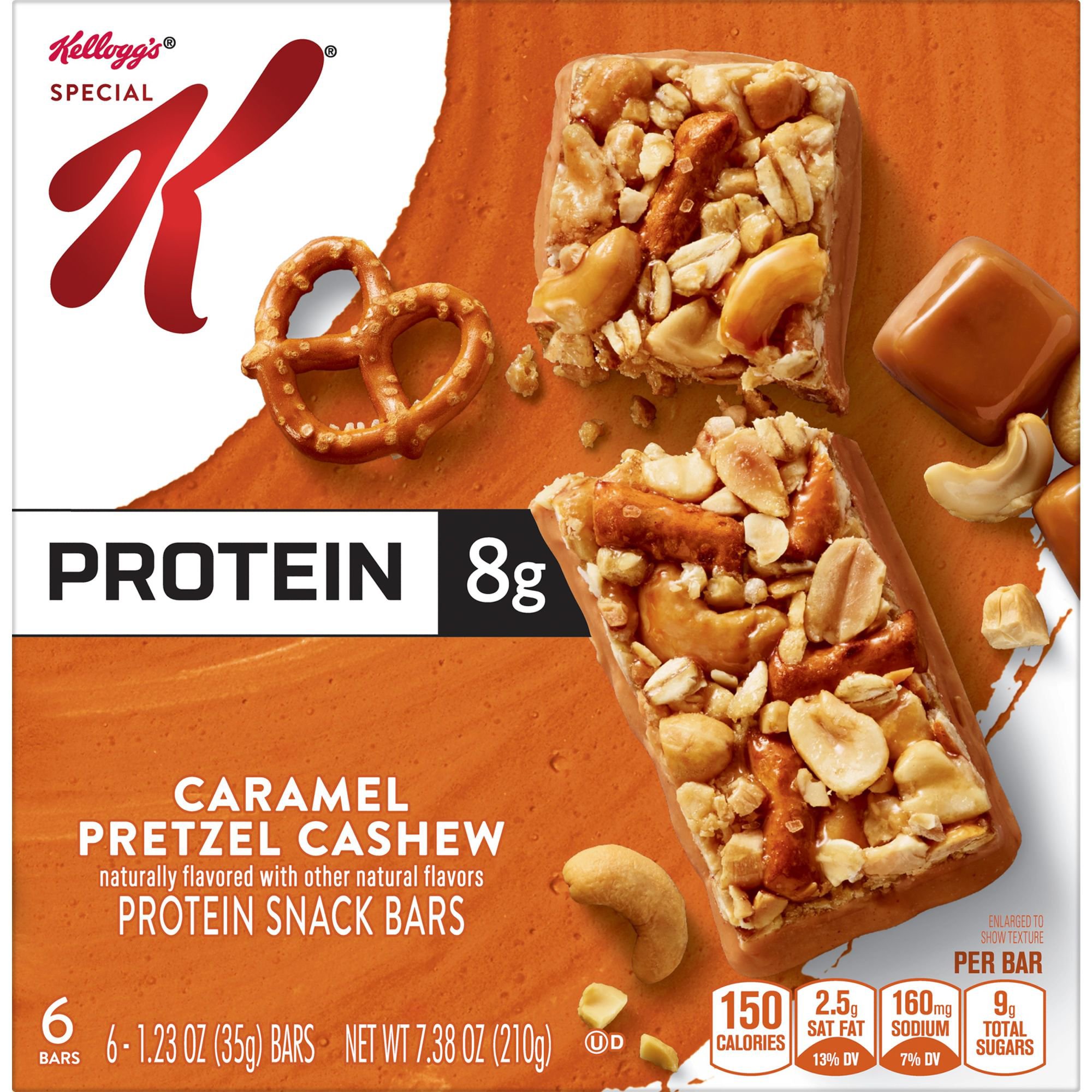 Kellogg's Special K Protein Snack Bars Caramel Pretzel Cashew Shop