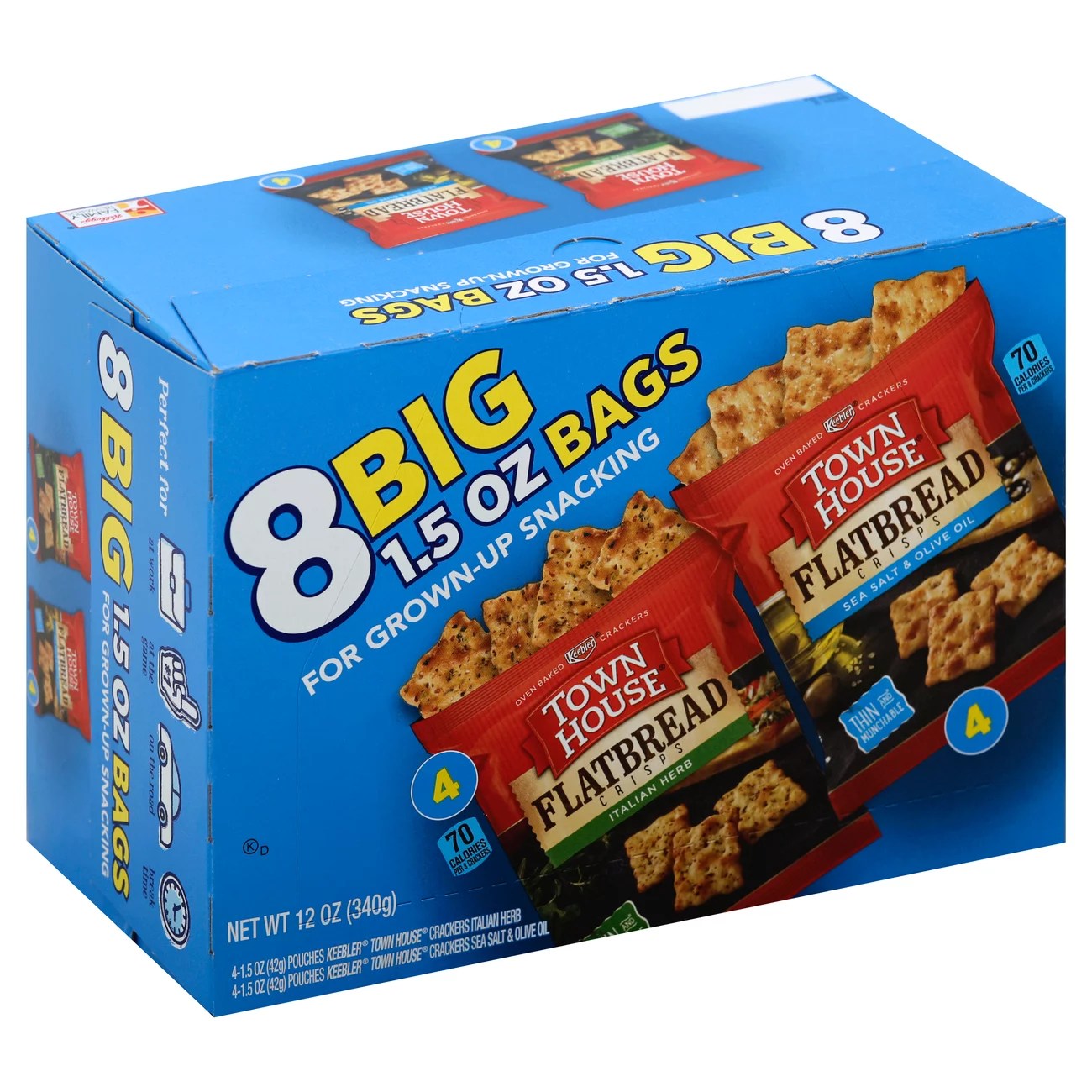 Keebler Town House Flatbread Crisps Variety Pack Shop Crackers