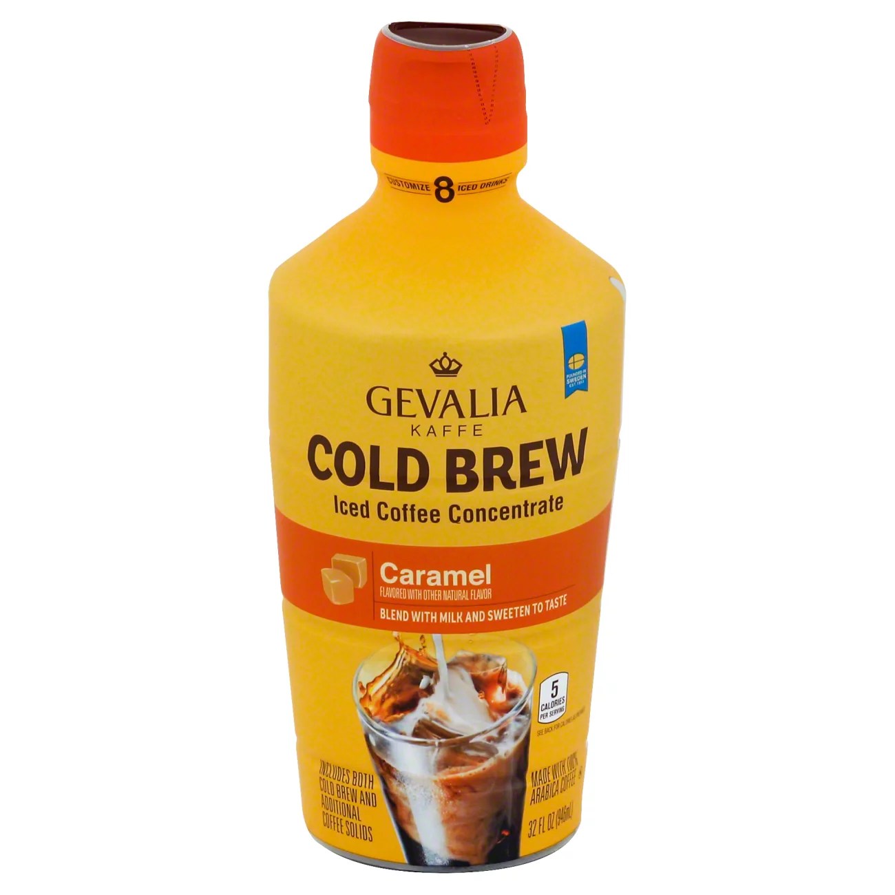 Gevalia Kaffe Cold Brew Iced Coffee Concentrate Caramel Shop Coffee