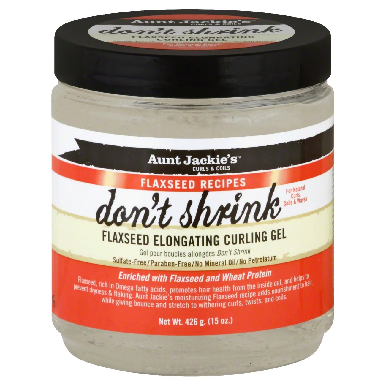 Aunt Jackie's Curls & Coils Shrink Flaxseed Curling Gel Shop Styling