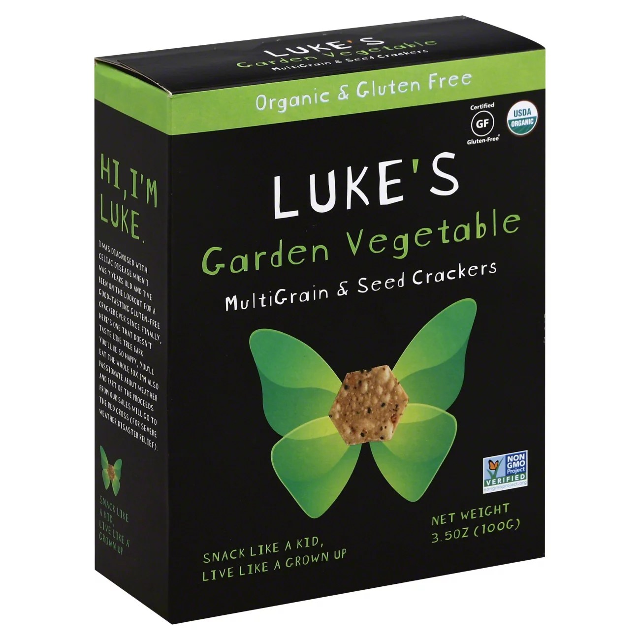Luke's Organic Crackers Garden Vegetable Shop Crackers & Breadsticks