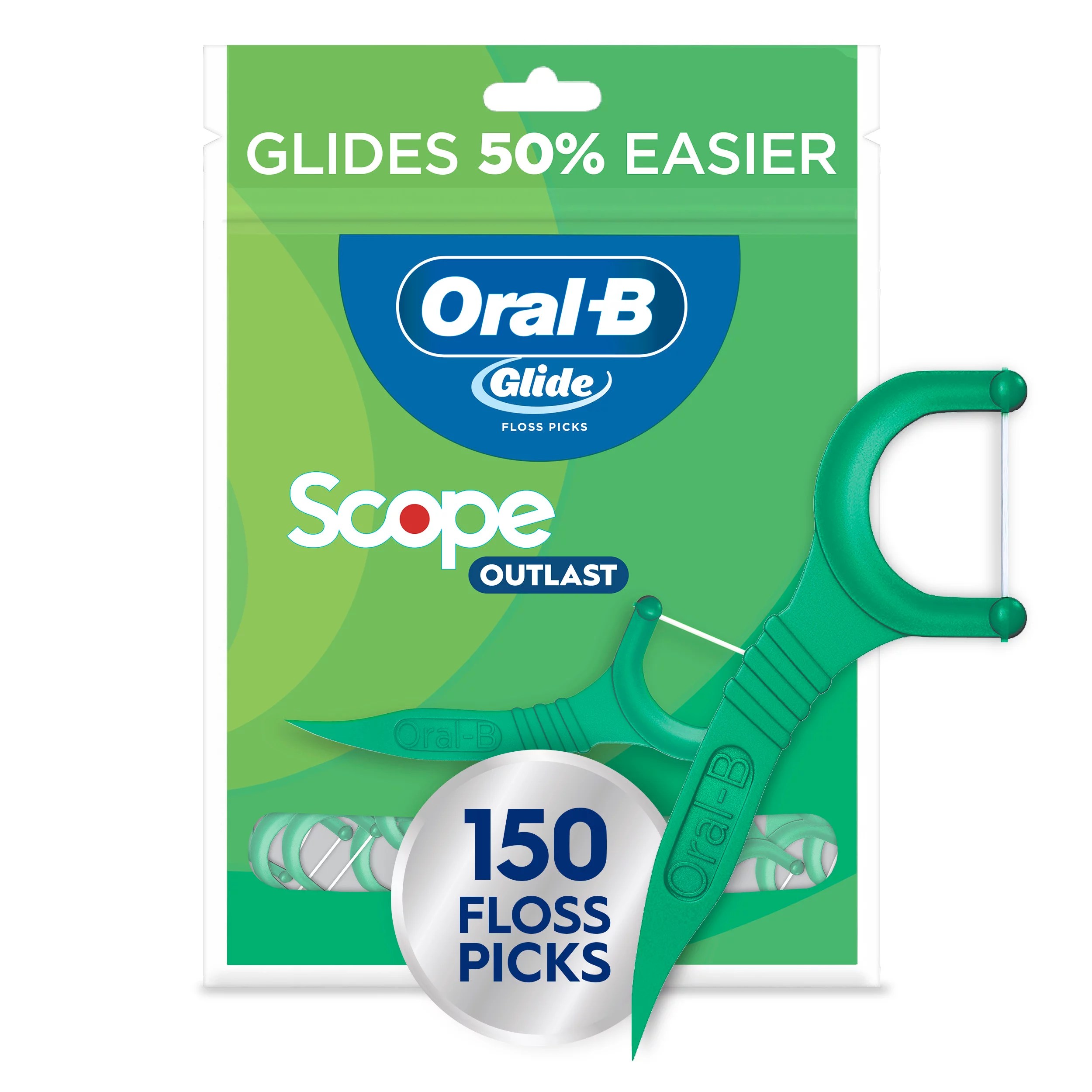 OralB Complete Glide with Scope Outlast Dental Floss Picks Mint Shop