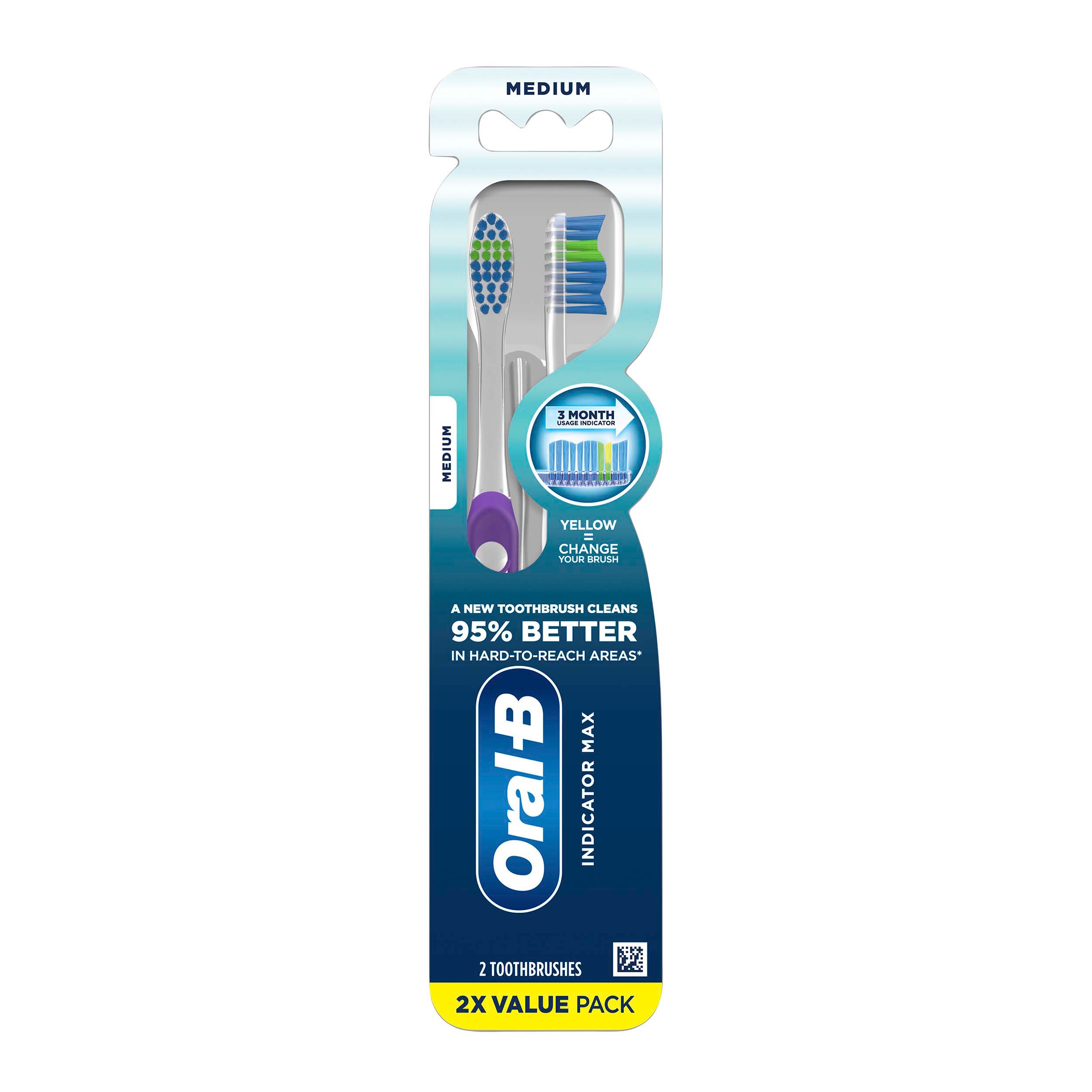 OralB Indicator Color Collection Toothbrushes Medium Shop