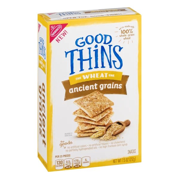 Nabisco Good Thins The Wheat One Ancient Grain Snacks Shop Crackers