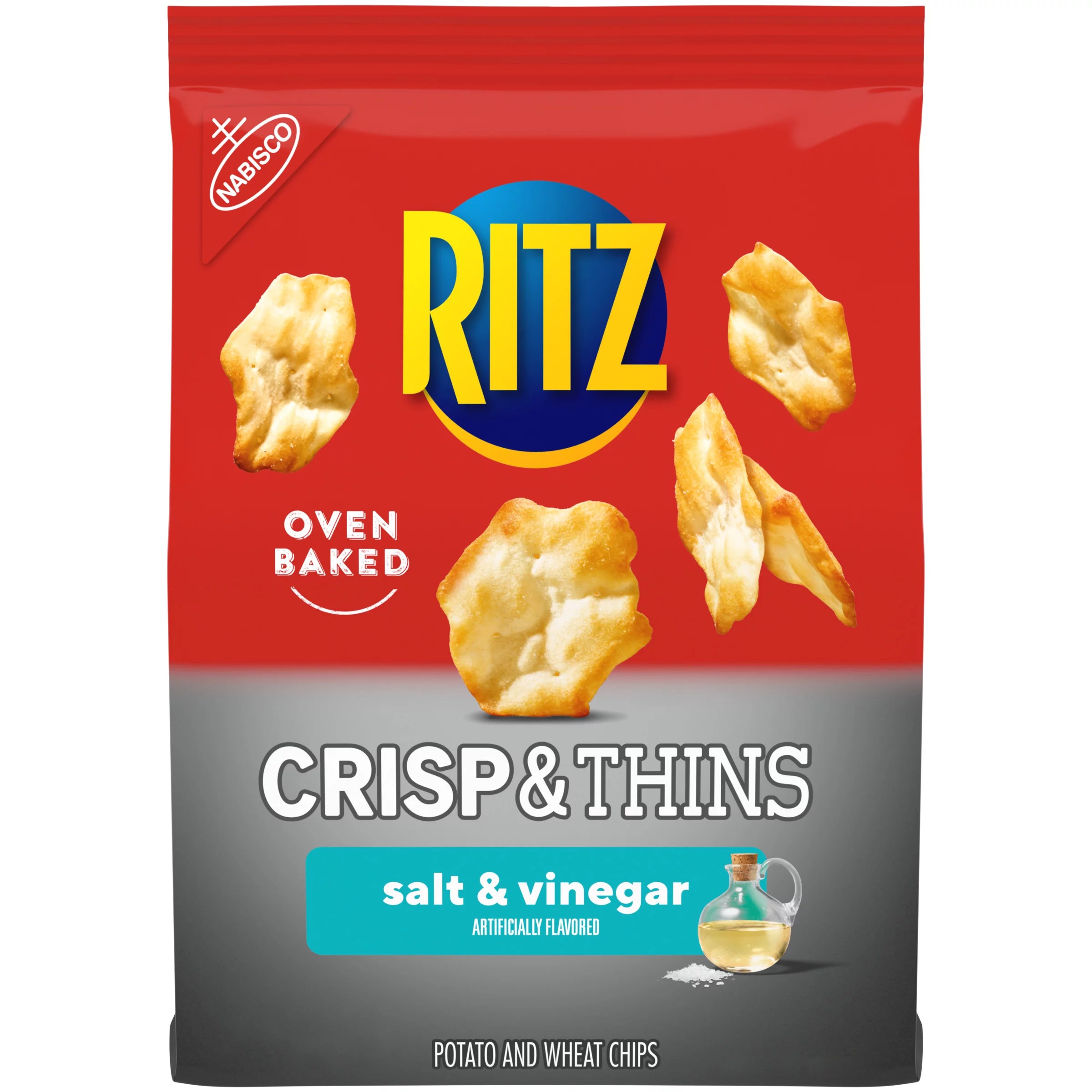 Nabisco Ritz Salt & Vinegar Crisp & Thins Chips Shop Crackers