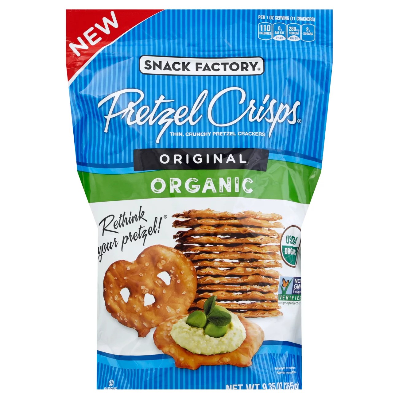 Snack Factory Original Organic Pretzel Crisps Shop Chips at HEB