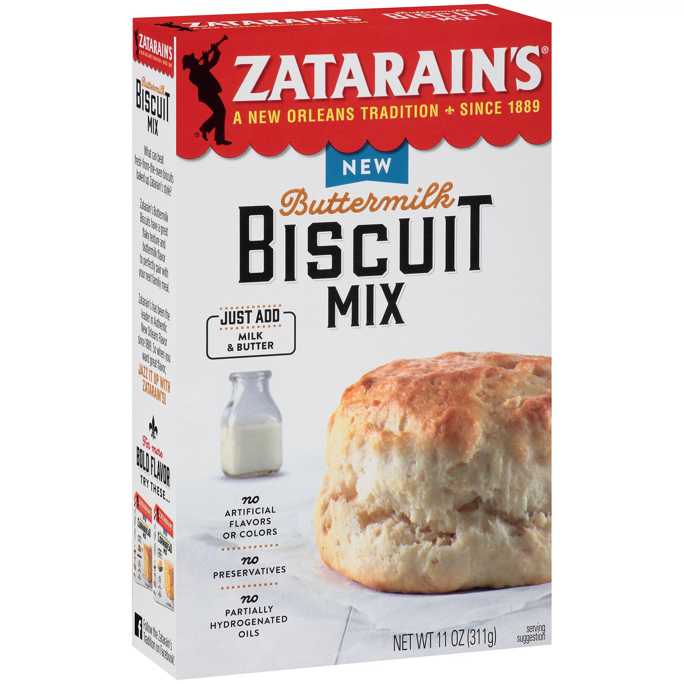 Zatarain's Buttermilk Biscuit Mix Shop Baking Mixes at HEB
