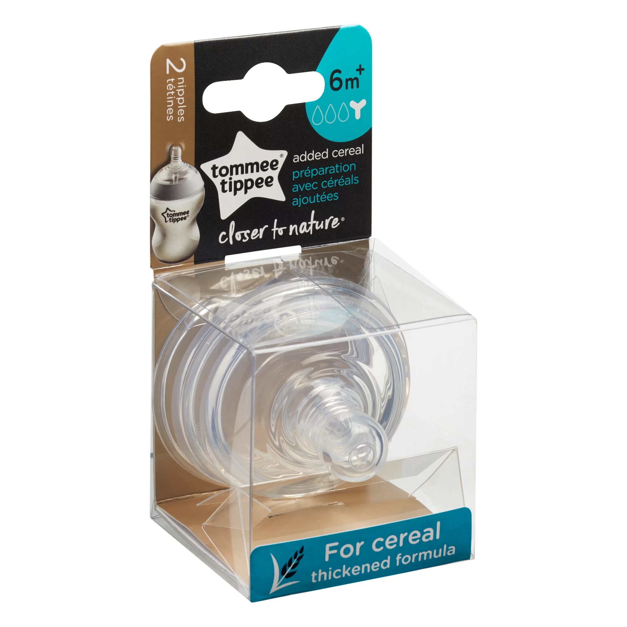 Tommee Tippee Nipples For Cereal 6M Shop Nipples at HEB