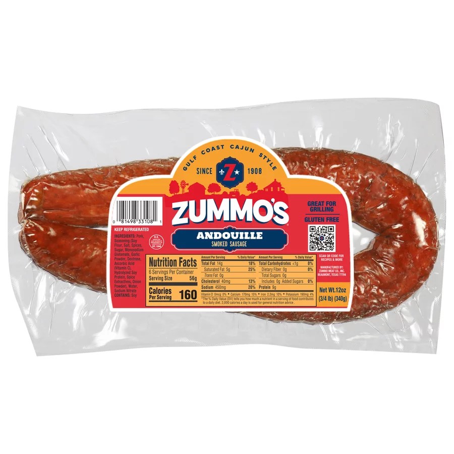 Zummos Andouille Sausage Shop Sausage at HEB