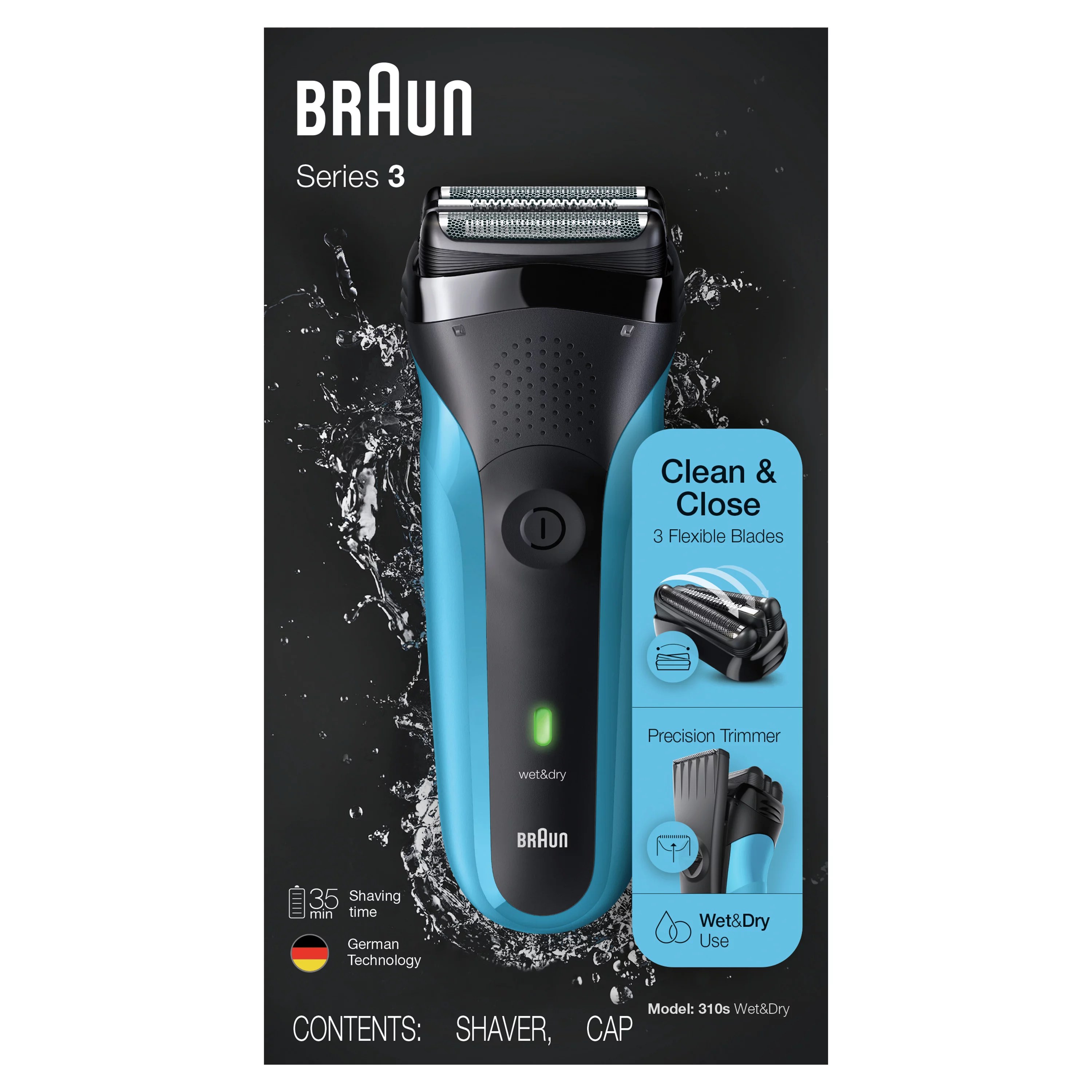 Braun Shaver Series 3 Model 310 Wet & Dry - Shop Shaving & Hair Removal