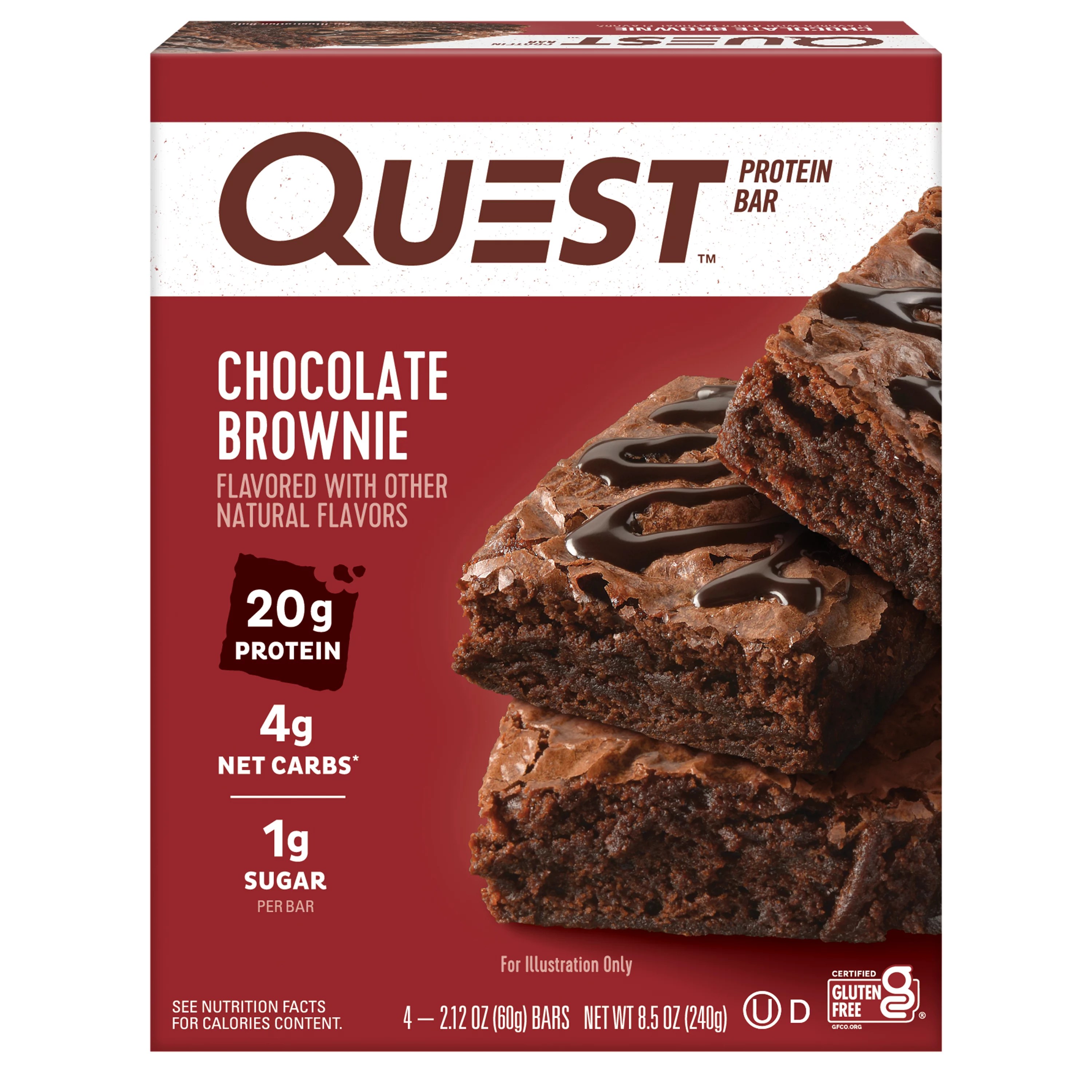 Quest Chocolate Brownie Bars Shop Granola & Snack Bars at HEB