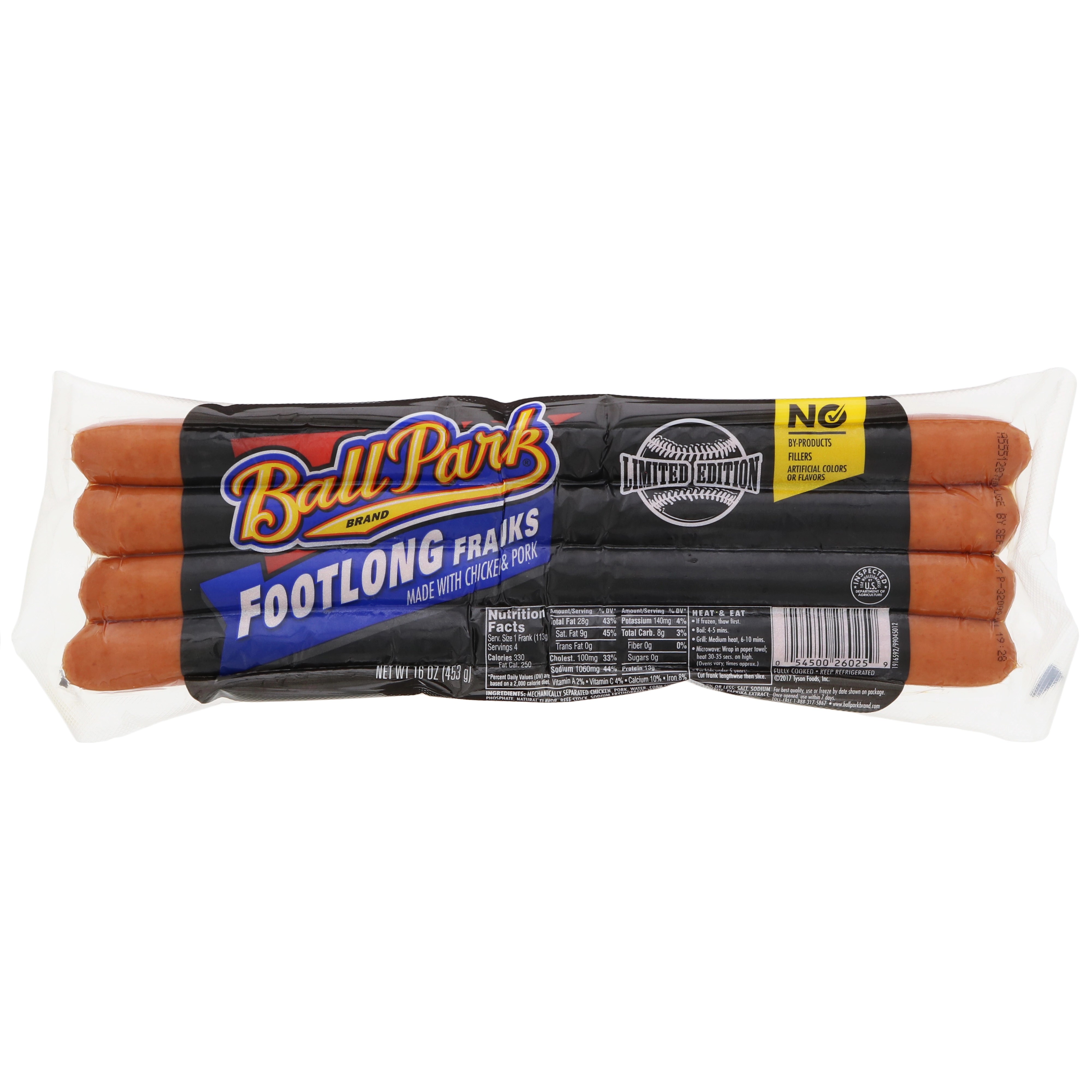 Ball Park Footlong Meat Hot Dogs Shop Hot Dogs at HEB