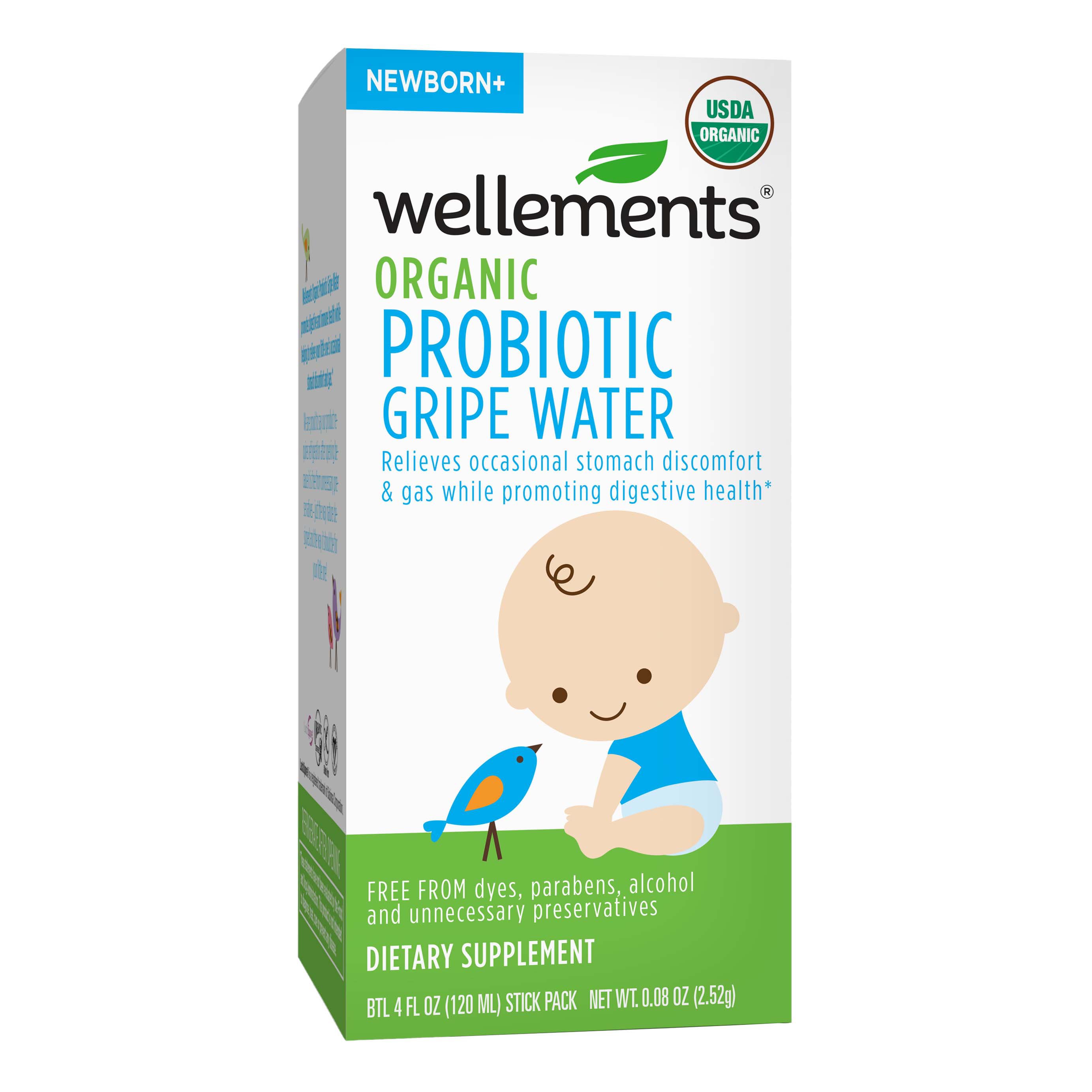 Wellements Organic Probiotic Gripe Water Shop Herbs & Homeopathy at HEB