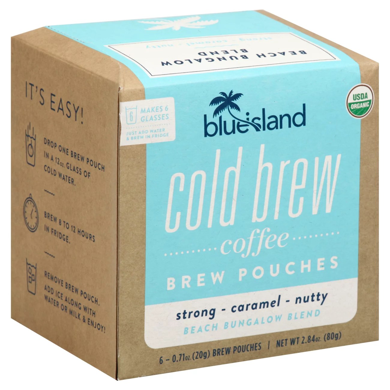 Blue Island Beach Bungalow Blend Cold Brew Coffee Packets Shop Coffee