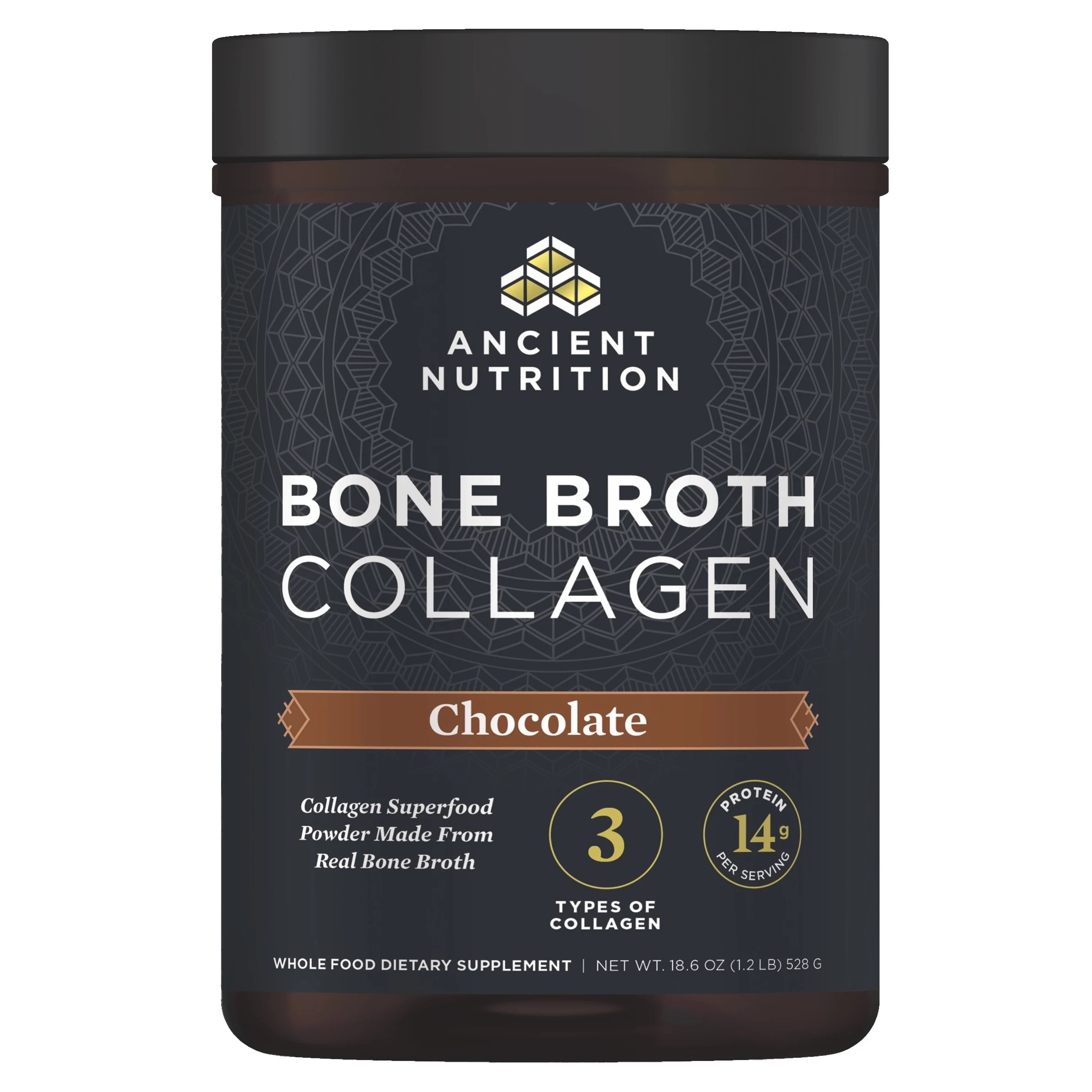 Ancient Nutrition Bone Broth Collagen Chocolate Powder Shop Diet