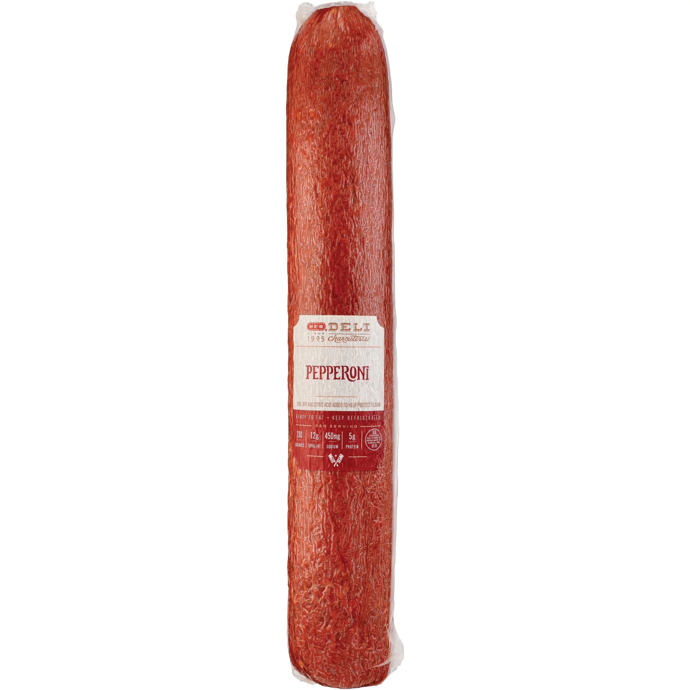 HEB Pepperoni, Sliced Shop Meat at HEB