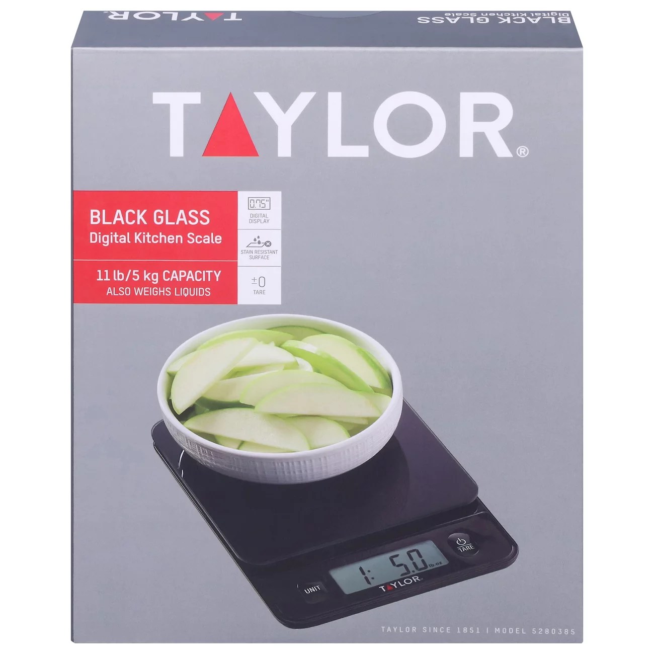 Taylor Digital Food Scale Black Shop Utensils & Gadgets at HEB